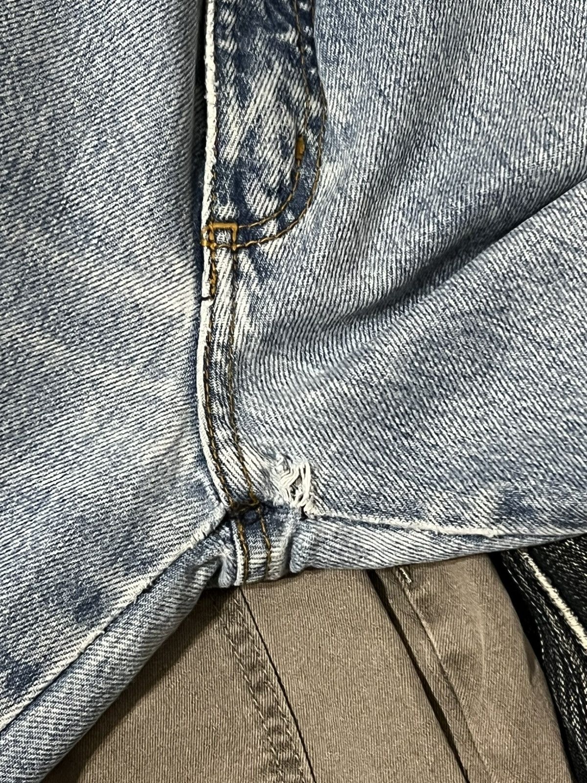 Japanese Brand Distressed Jeans Number Nine Style / Vintage Streetwear 90s Size US 30 / EU 46 - 10 Thumbnail