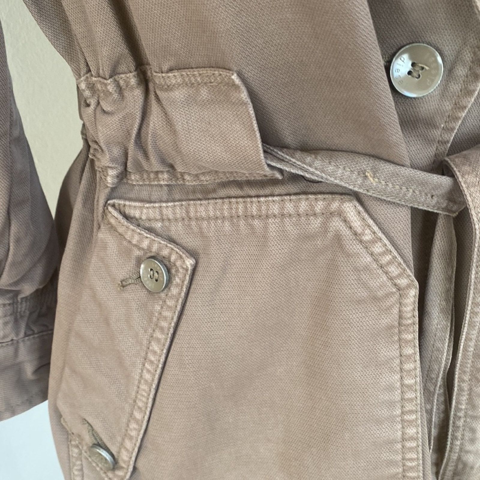 Diesel Diesel Khaki Beige Cotton Utility Jacket Size Small Size S / US 4 / IT 40 - 2 Thumbnail
