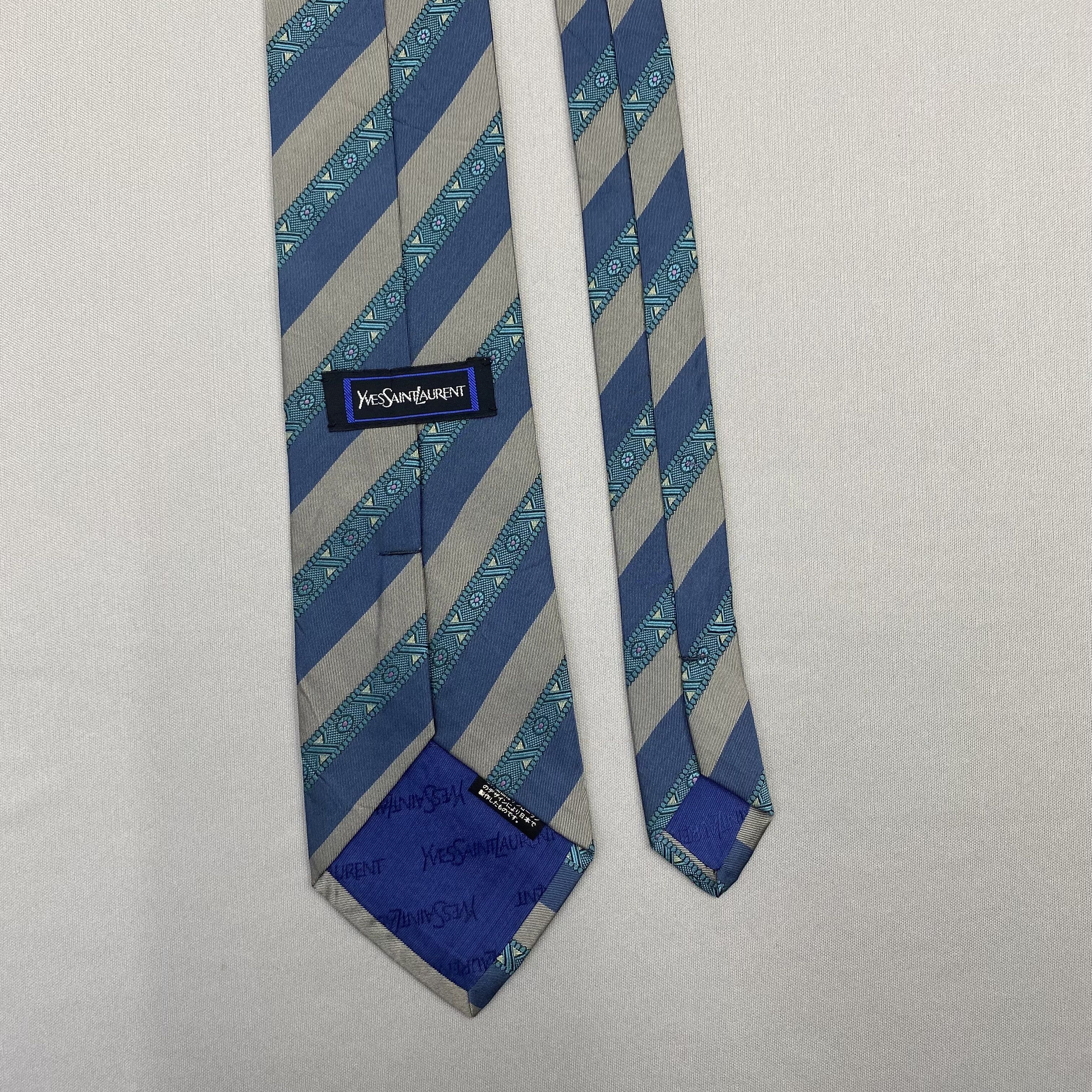 Yves Saint Laurent Vintage Yves Saint Laurent SILK Necktie Cravate Pure Silk Size ONE SIZE - 6 Thumbnail