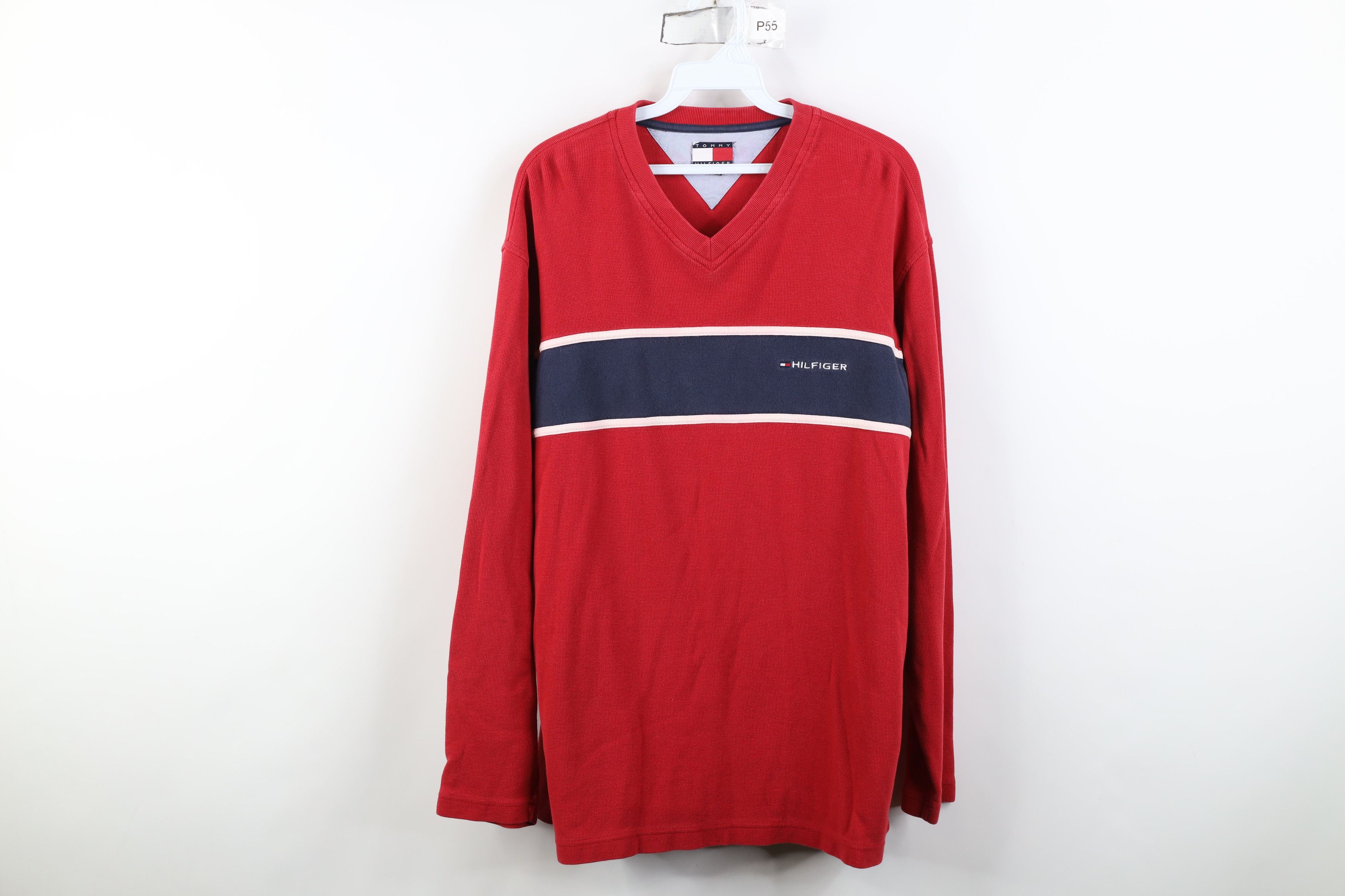 Tommy Hilfiger Vintage 90s Tommy Hilfiger Thermal Knit Long Sleeve T-Shirt Size US M / EU 48-50 / 2 - 1 Thumbnail