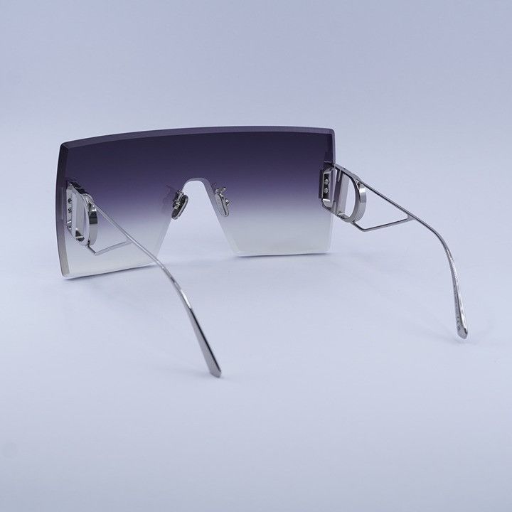 Dior Dior 30MONTAIGNE M1U F0A6 Rimless Sunglasses Silver Shield Size ONE SIZE - 6 Thumbnail