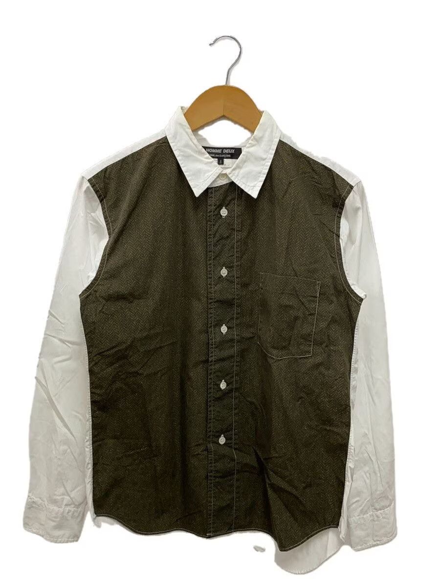 Comme des Garcons × Comme des Garcons Homme Deux AW18 Reconstructed Herringbone Pattern Button Shirt Size US S / EU 44-46 / 1 - 1 Thumbnail
