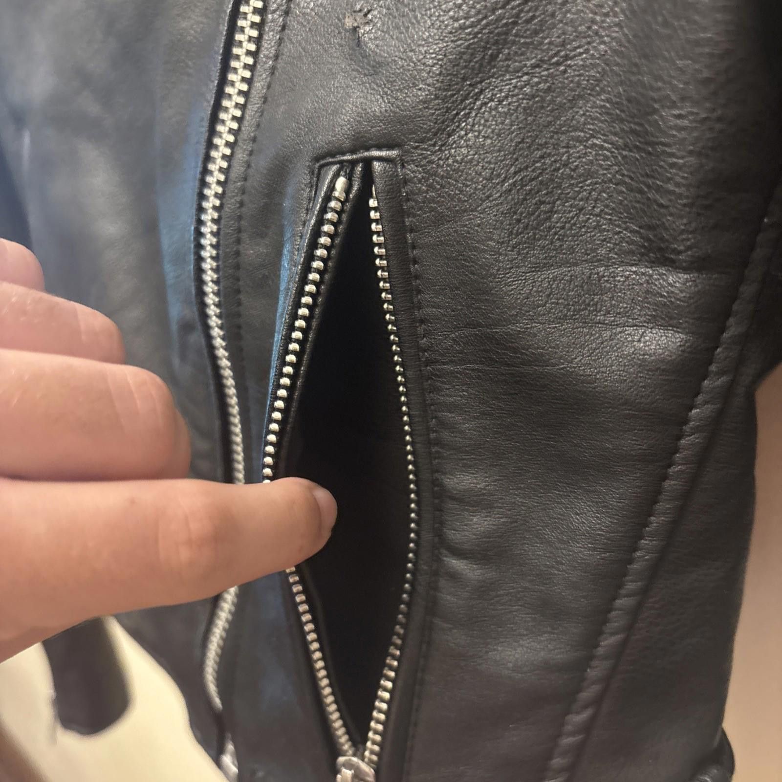 Abercrombie & Fitch Abercrombie & Fitch Womens Size S Black Vegan Leather Jacket Size S / US 4 / IT 40 - 7 Thumbnail