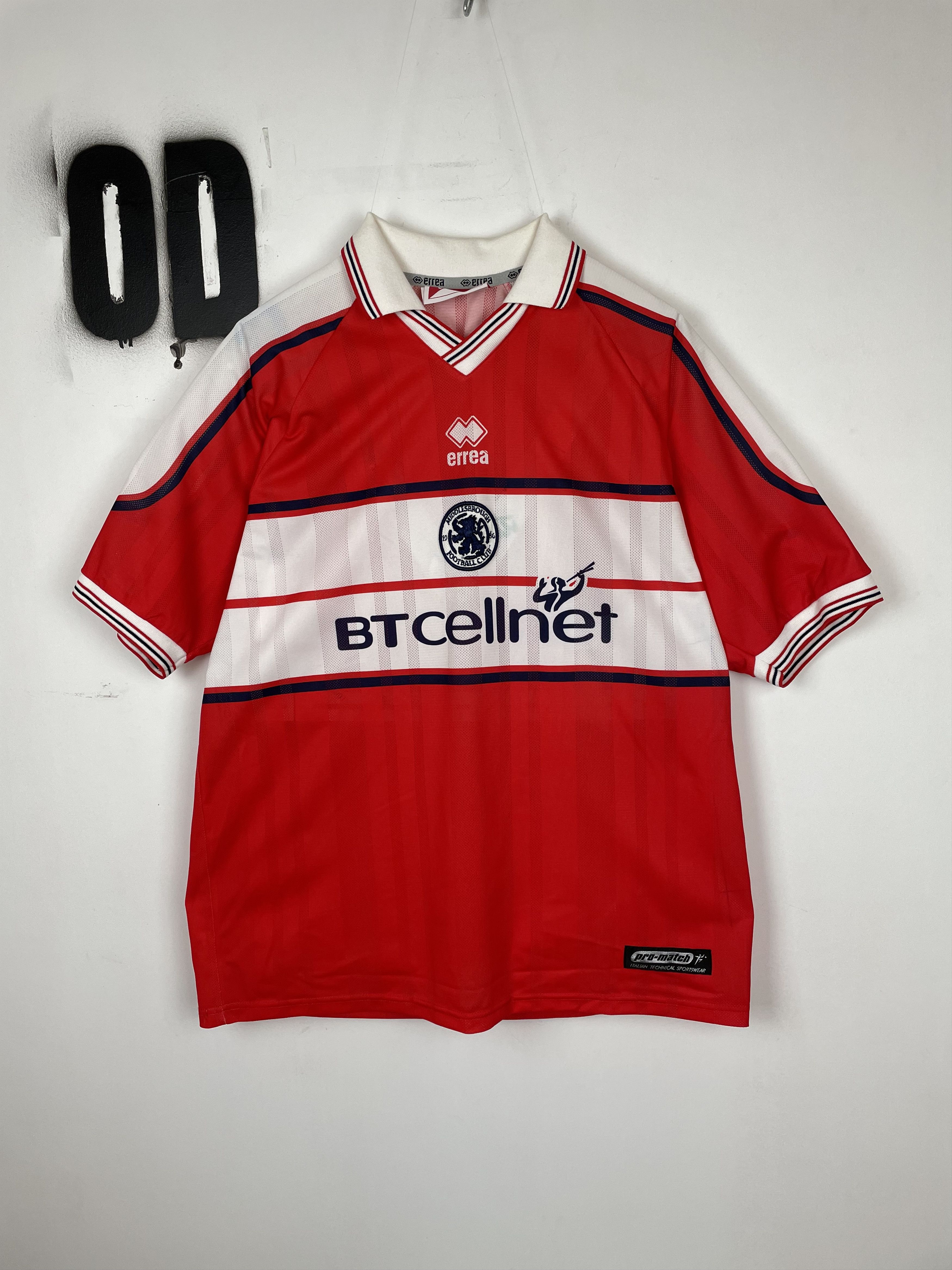 Errea Middlesbrough 2000-2001 Home Jersey Size XXL