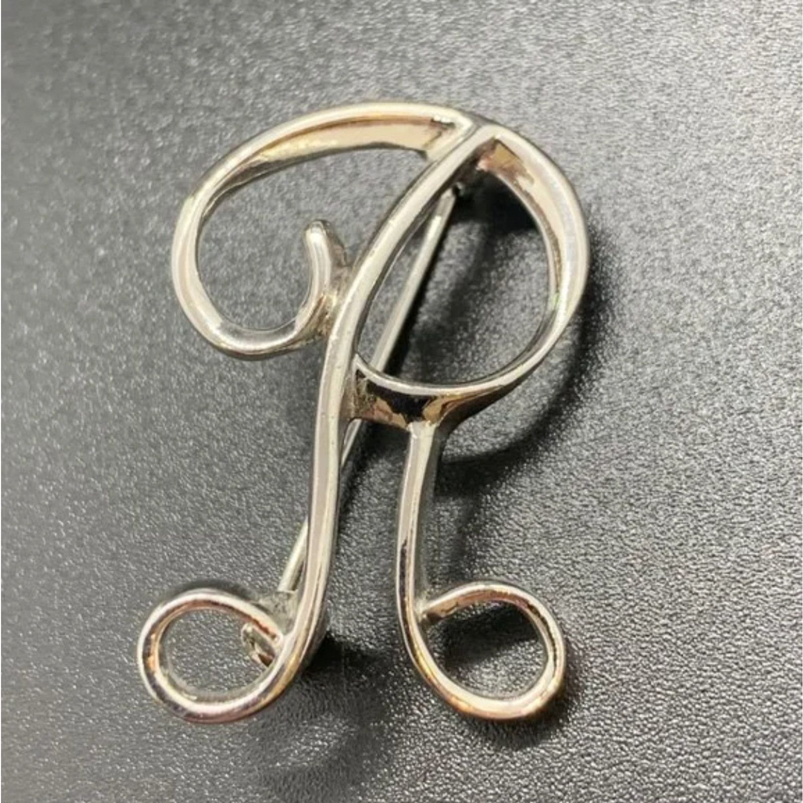 Other Sarah Coventry Vintage Silver Tone Letter Initial R Brooch Size ONE SIZE - 4 Thumbnail