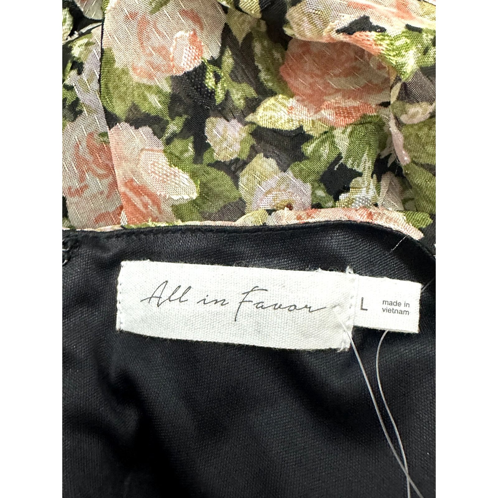 Other All In Favor Mini Dress Long Sleeves Floral Multi Women's L Size L / US 10 / IT 46 - 9 Thumbnail
