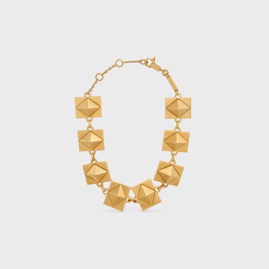 Celine o1bcso1str1024 Size: OS / Stud Plate Bracelet in Gold Size ONE SIZE - 1 Thumbnail