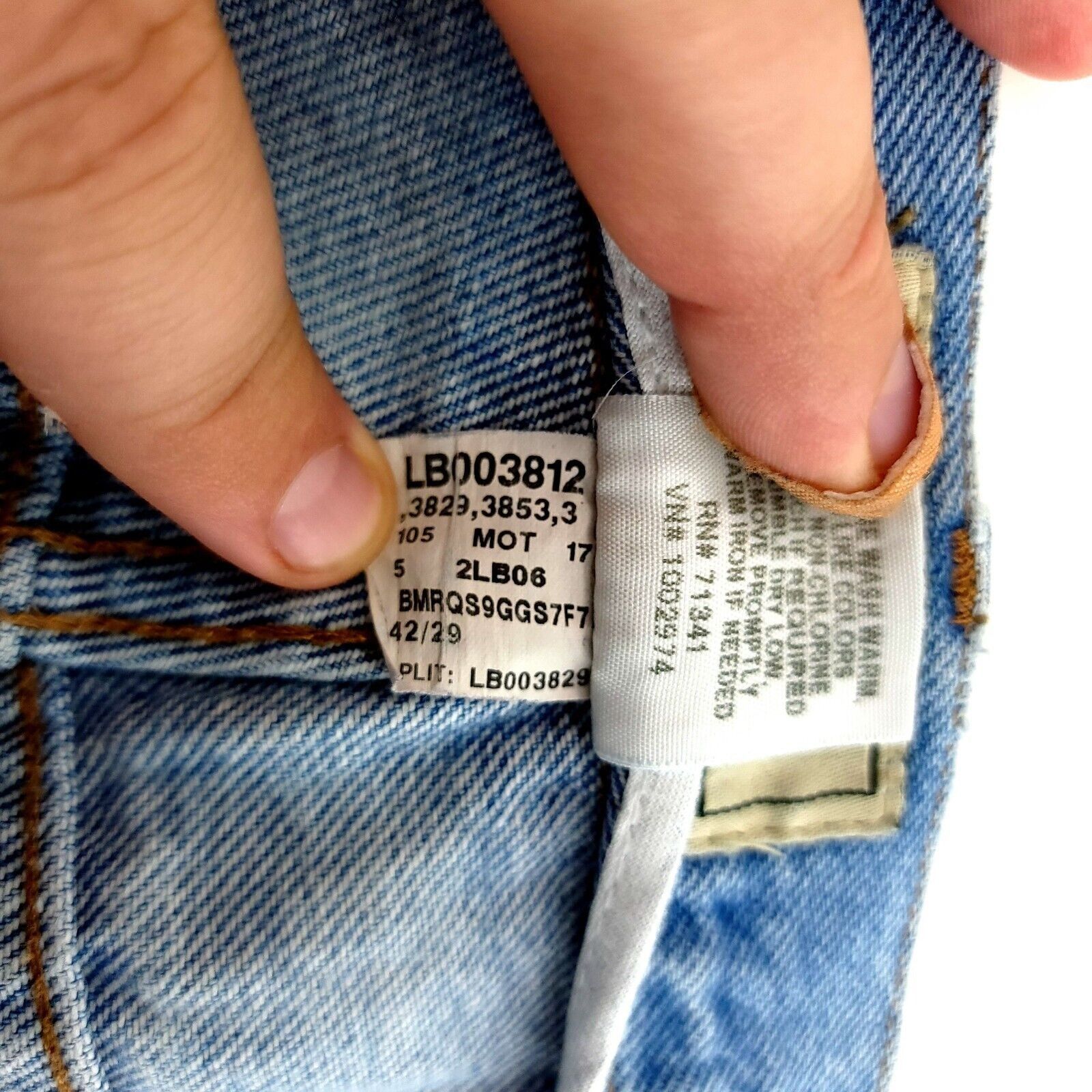 L.L. Bean L.L. Bean Light Blue Adjustable Comfort Waist Denim High Ris Size US 42 / EU 58 - 9 Thumbnail