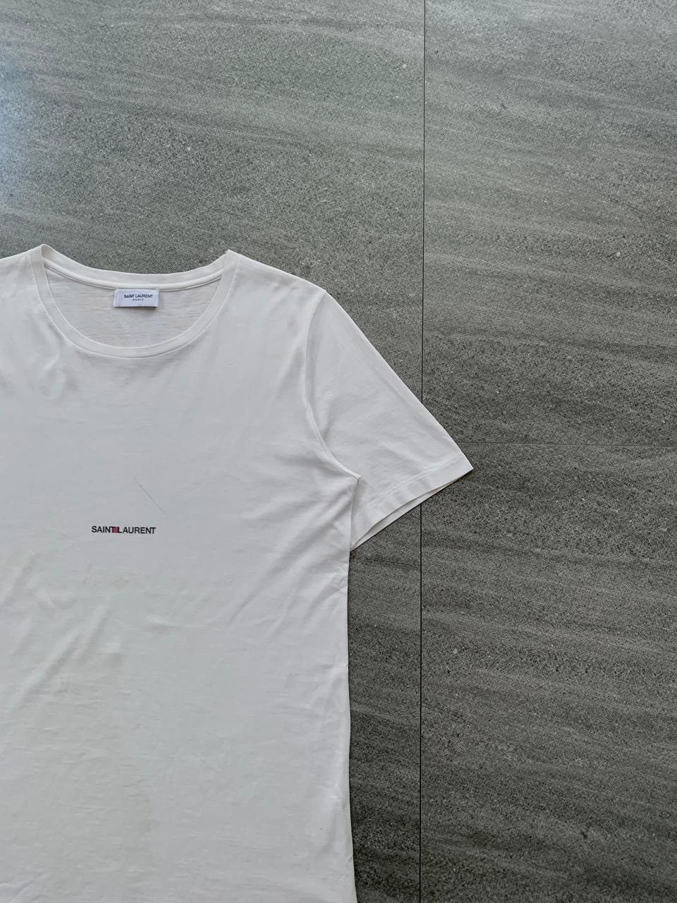 Saint Laurent Paris FREE TAX! Logo tee by Hedi Slimane Size US S / EU 44-46 / 1 - 2 Thumbnail