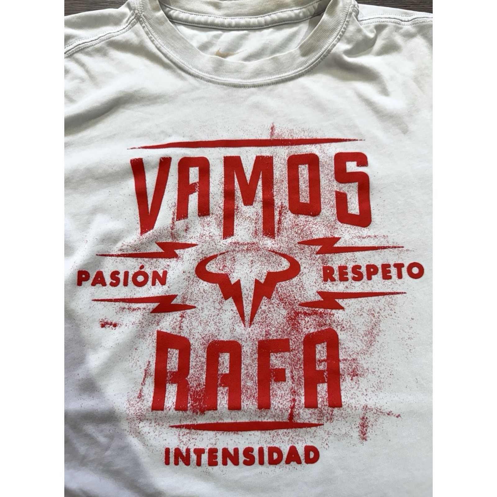 Nike Nike Shirt Mens Size S White Vamos Rafa Rafael Nadal Dri-FIT Tennis Crew Neck Court 90s Mens Size US S / EU 44-46 / 1 - 3 Thumbnail