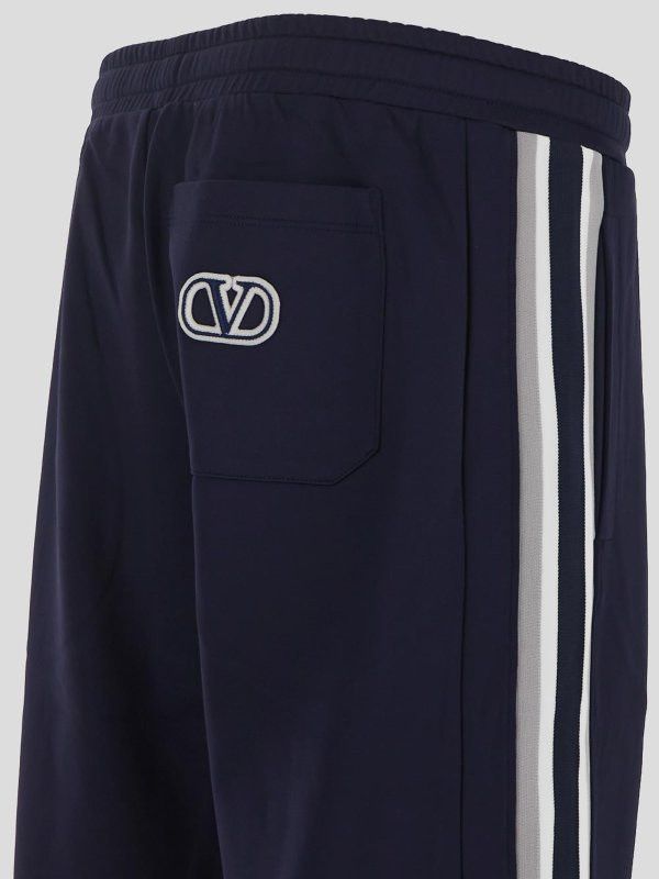 Valentino o1y0525 Logo Jogger & Sweatpant in Midnight Blue Size US 32 / EU 48 - 2 Thumbnail