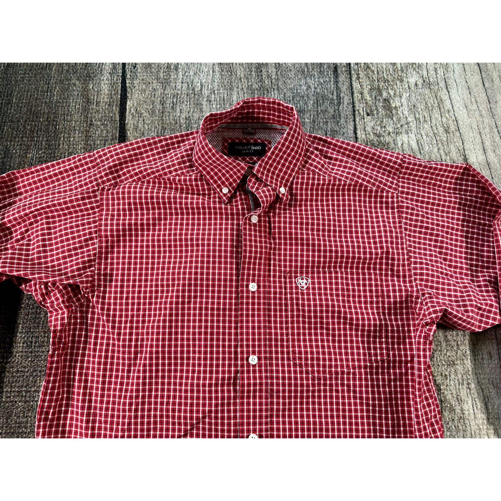Ariat Ariat Red Black White Pro Series Button Down Shirt Sm Rodeo Size US S / EU 44-46 / 1 - 2 Thumbnail