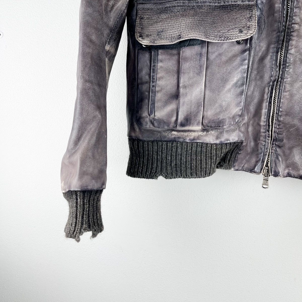 Iceberg ICEBERG Leather RARE Bomber Jacket SZ M Size US M / EU 48-50 / 2 - 4 Thumbnail