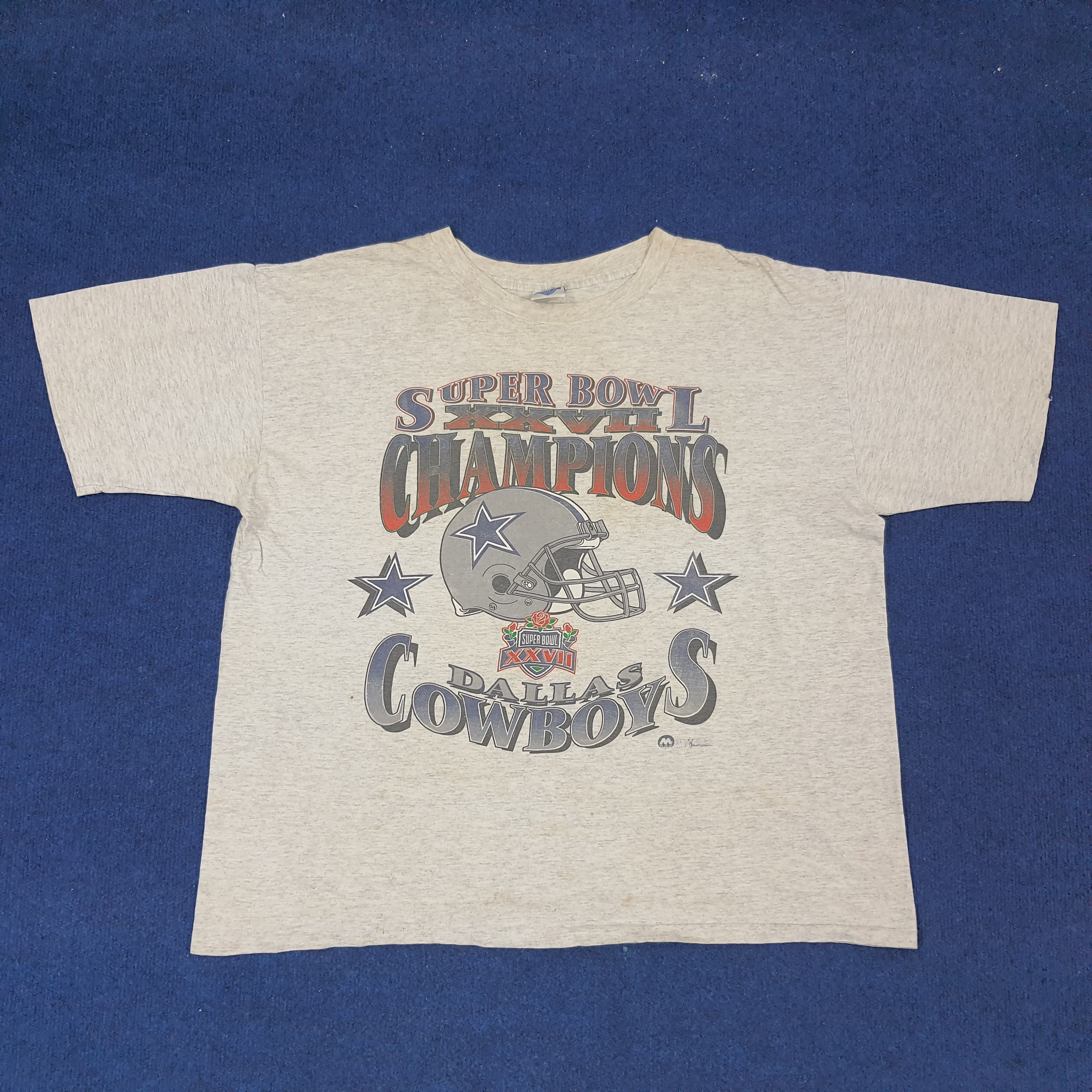 NFL × Vintage Vintage Super Bowl Dallas Cowboys NFL Tshirt C219N76 Size US XXL / EU 58 / 5 - 1 Thumbnail