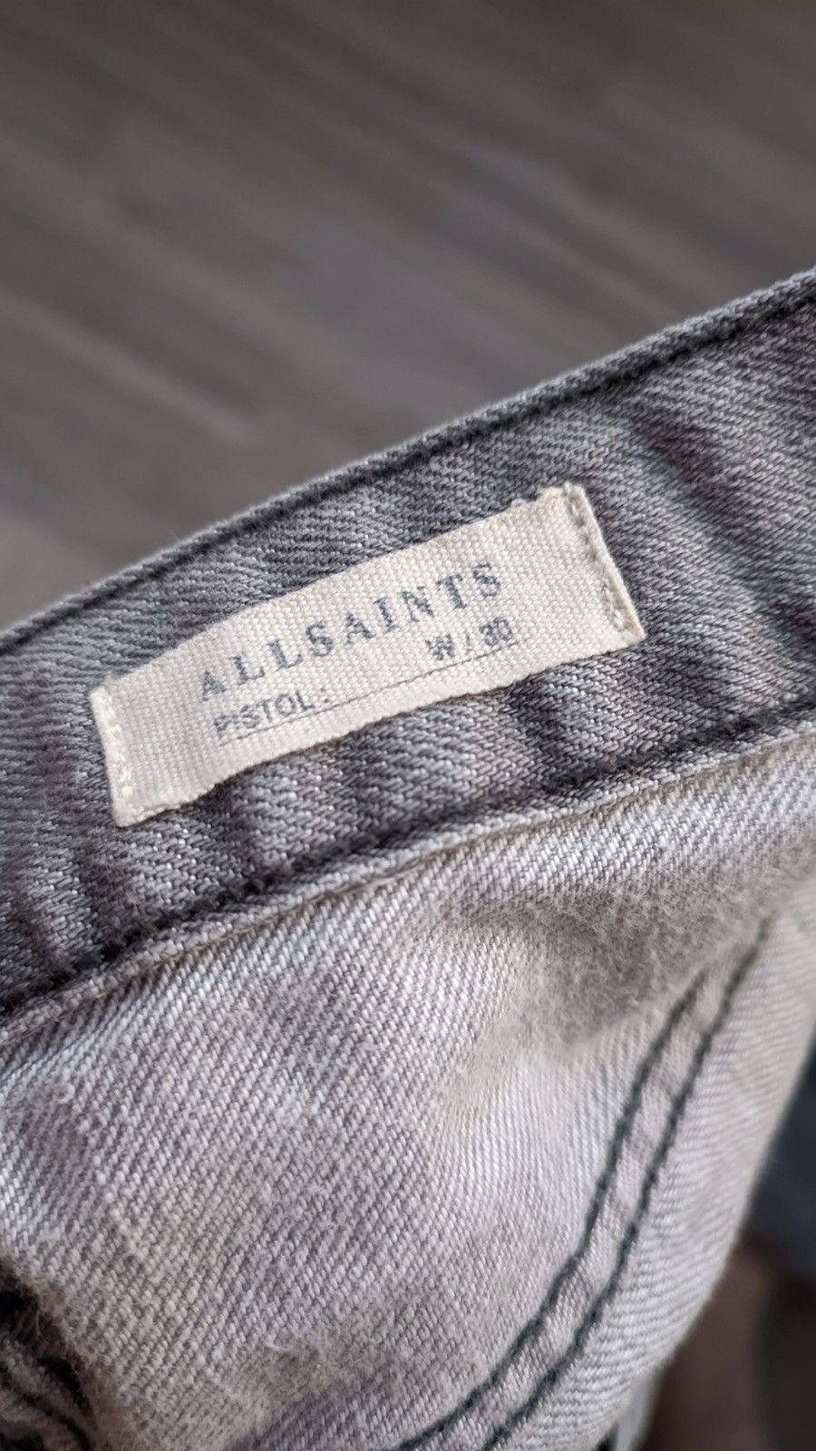 Japanese Brand Allsaints Ripped Skinny distressed washed Jeans hedi slimane Size US 32 / EU 48 - 5 Thumbnail