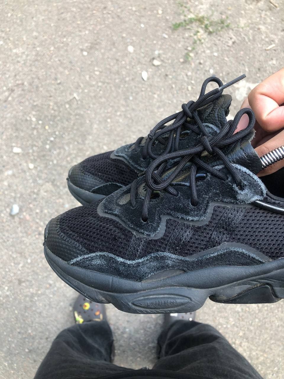 Adidas VERY RARE ADIDAS ORIGINAL OZWEEGO FULL BLACK SNEAKERS Y2K Size US 4 / IT 34 - 8 Thumbnail