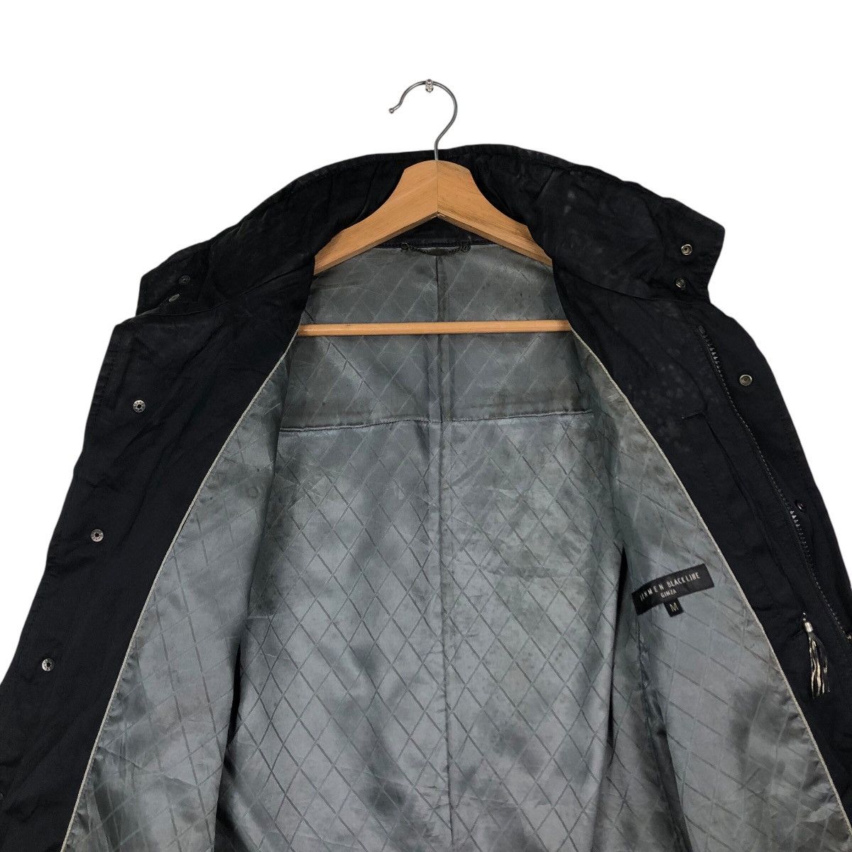 Japanese Brand 📌Vintage Biker Parachute Jacket Junmen Black Line Ginza Size US M / EU 48-50 / 2 - 15 Thumbnail