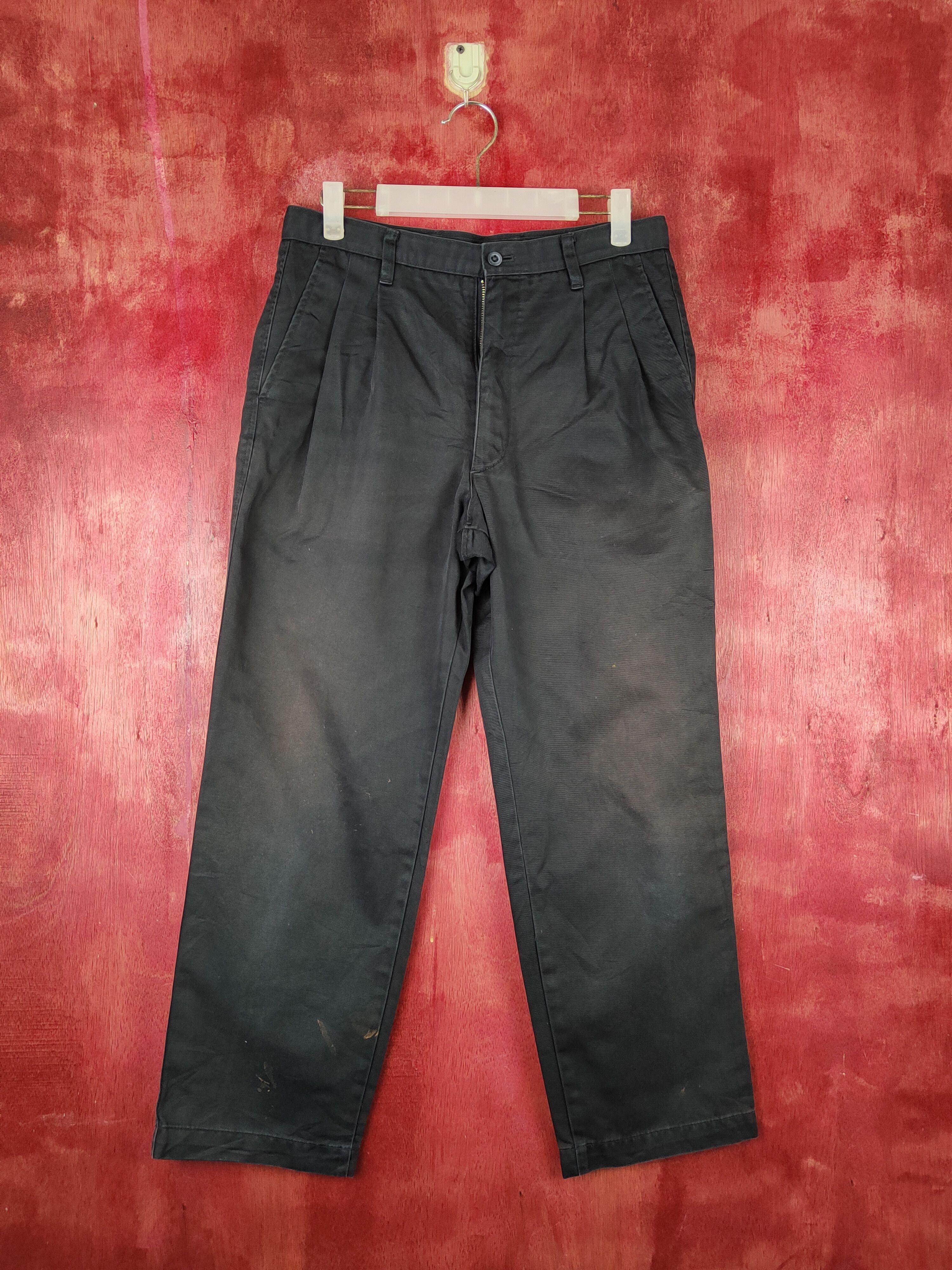 Japanese Brand Uniqlo Dark Blue vintage japan Casual cargo Pants #S1412 Size US 30 / EU 46 - 1 Thumbnail