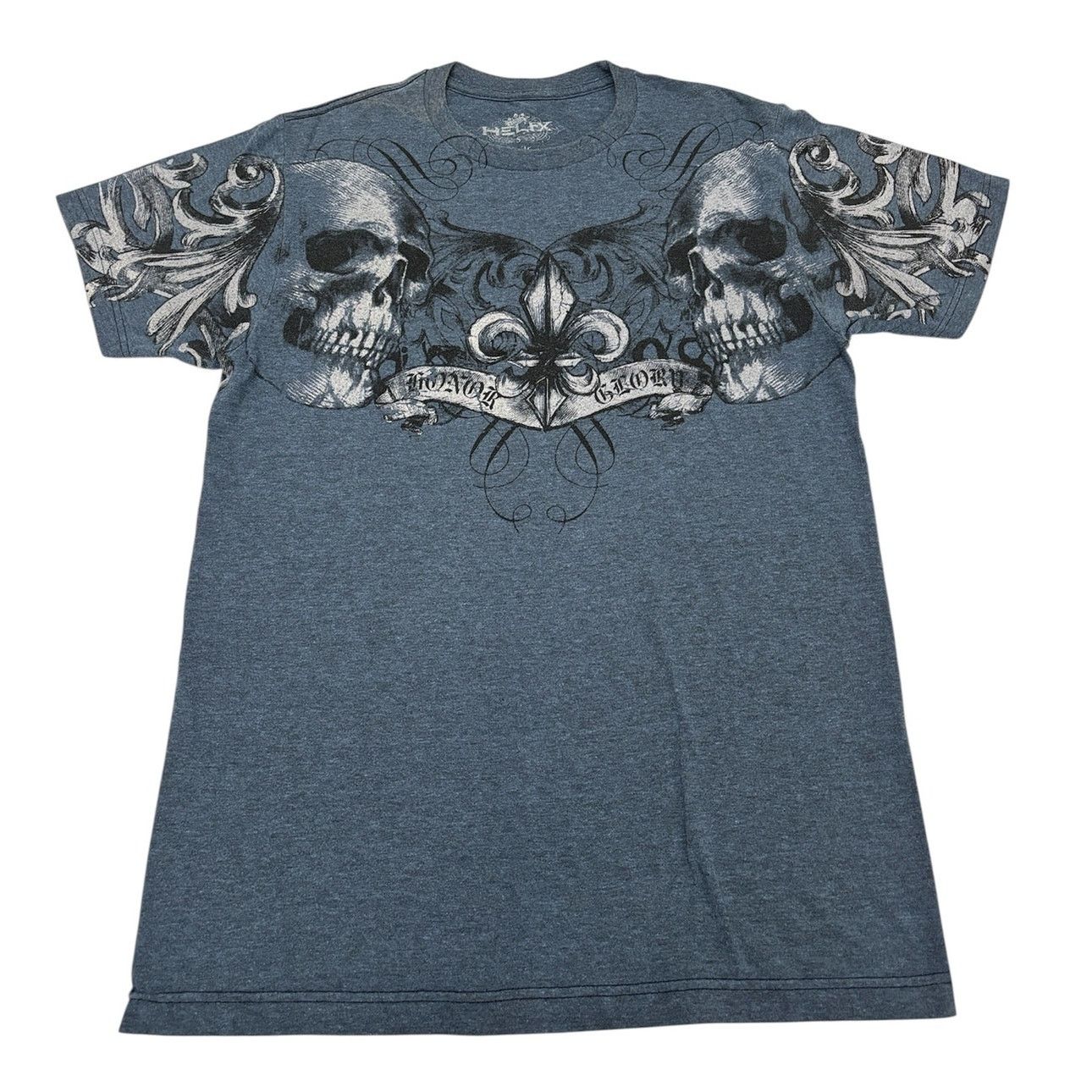Helix Size S | HELIX Graphic Ghost Skull Short Sleeve Tee T-Shirt Size US S / EU 44-46 / 1 - 1 Thumbnail