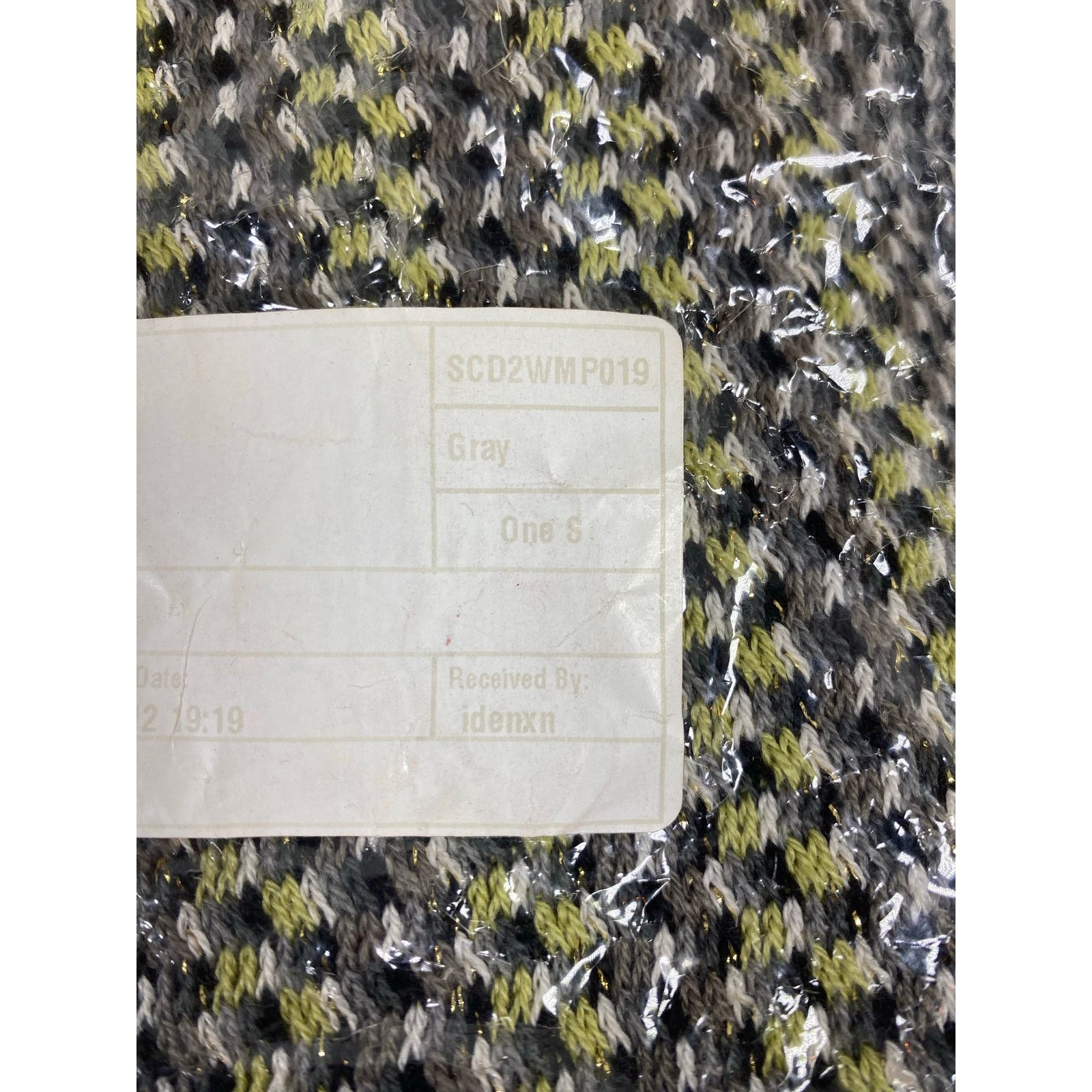 Missoni Missoni Knit Scarf w/ Lurex Black/Yellow/Gray NEW Size ONE SIZE - 7 Thumbnail