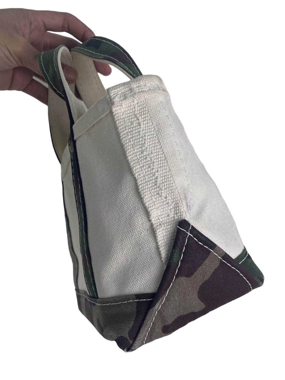 VTG 90s L.L BEAN CAMO TOTE BAG DUCK CANVAS