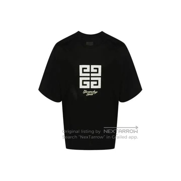 Givenchy Givenchy SS24 Logo Embroidered Men's Short-Sleeve T-Shirt. Size US XL / EU 56 / 4 - 1 Thumbnail