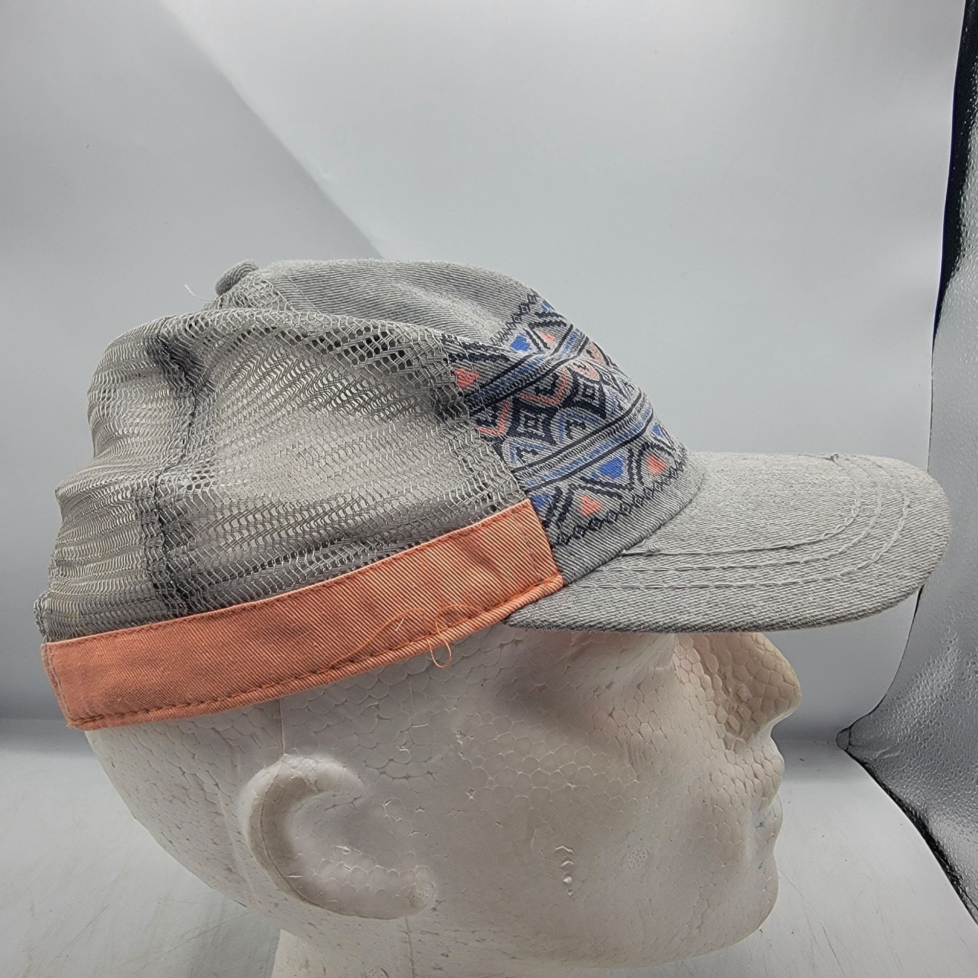 Other Roxy Womens Gray Trucker Hat Cap Tribal Print Casual Outdoor Size ONE SIZE - 4 Thumbnail