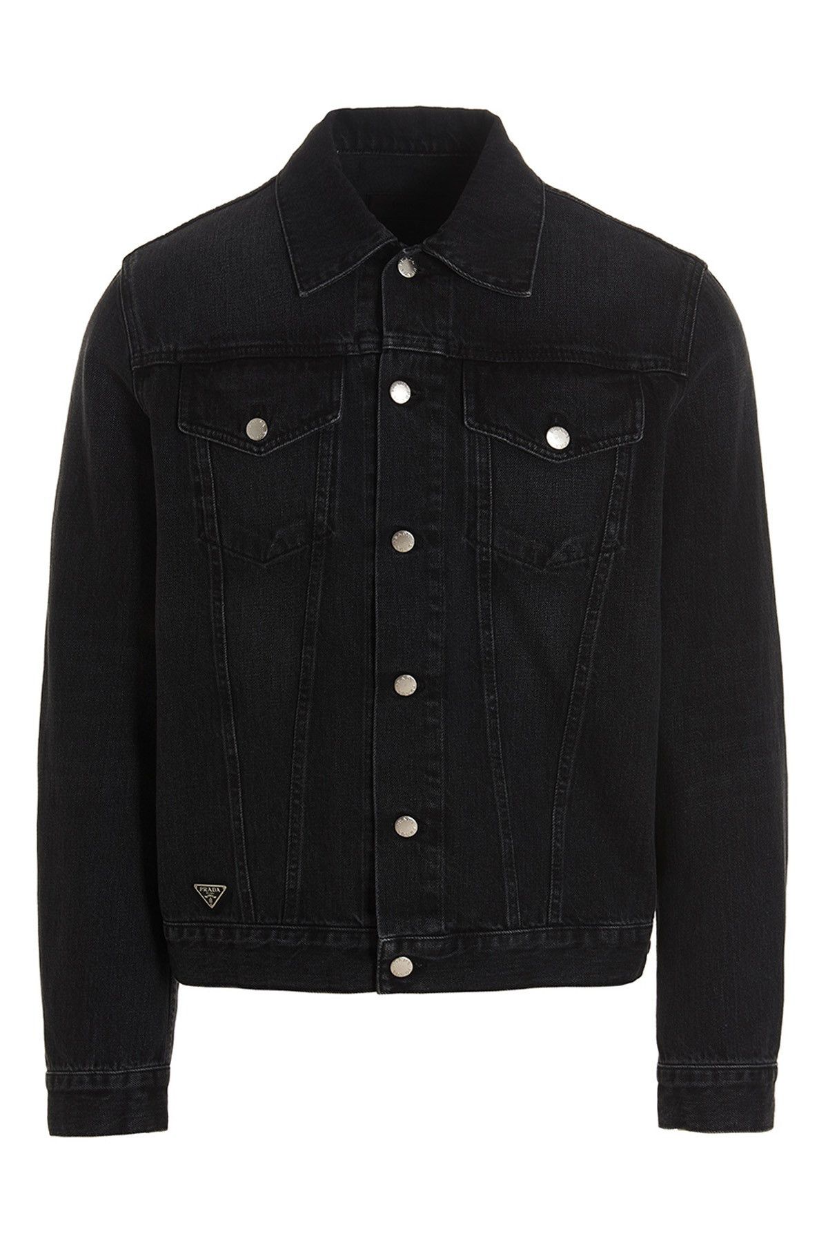 image of Prada Denim Jacket in Black, Men's (Size 2XL)