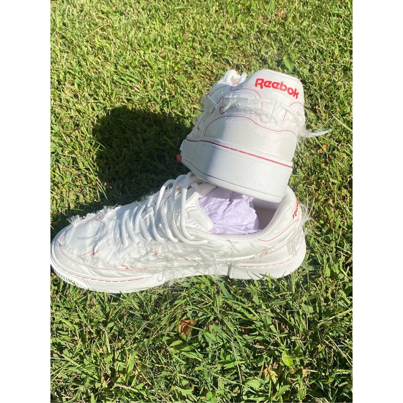 KANGHYUK Reebok x Kanghyuk Club C in White & Red Size 11 NIB MSRP: $9 Size US 11 / EU 44 - 4 Thumbnail