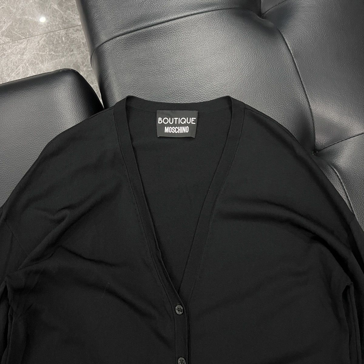 Moschino Moschino Piano Key Hem Knit Cardigan Size US XXS / EU 40 - 3 Thumbnail