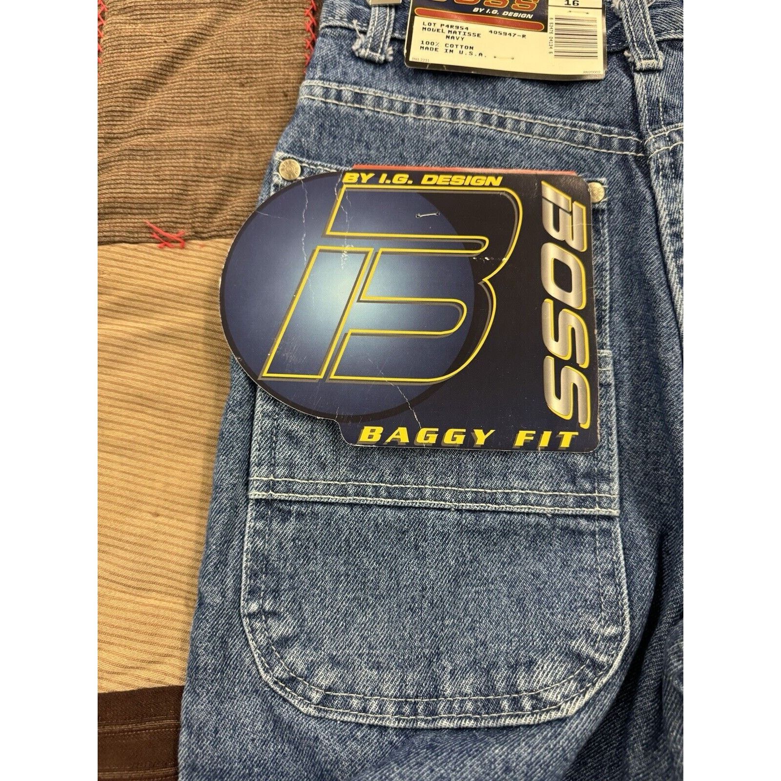 JNCO Deadstock 90s Baggy Skater Boss Jeans Men’s Size W28 X L30 Size US 28 / EU 44 - 5 Thumbnail