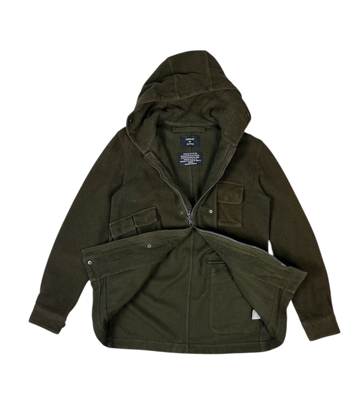CABANE de ZUCCa × Zucca Cabane de Zucca Utility Military Wool Jacket Type ZU-23 CZ24 Size US M / EU 48-50 / 2 - 14 Thumbnail