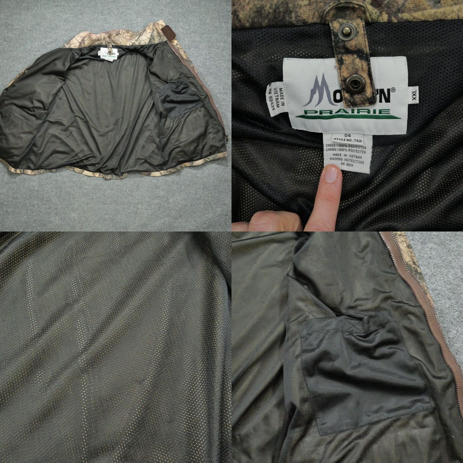 Vintage Mountn Praire Jacket Mens 2XL Green Brown Camouflage Outdoors Hunting Size US XXL / EU 58 / 5 - 8 Thumbnail