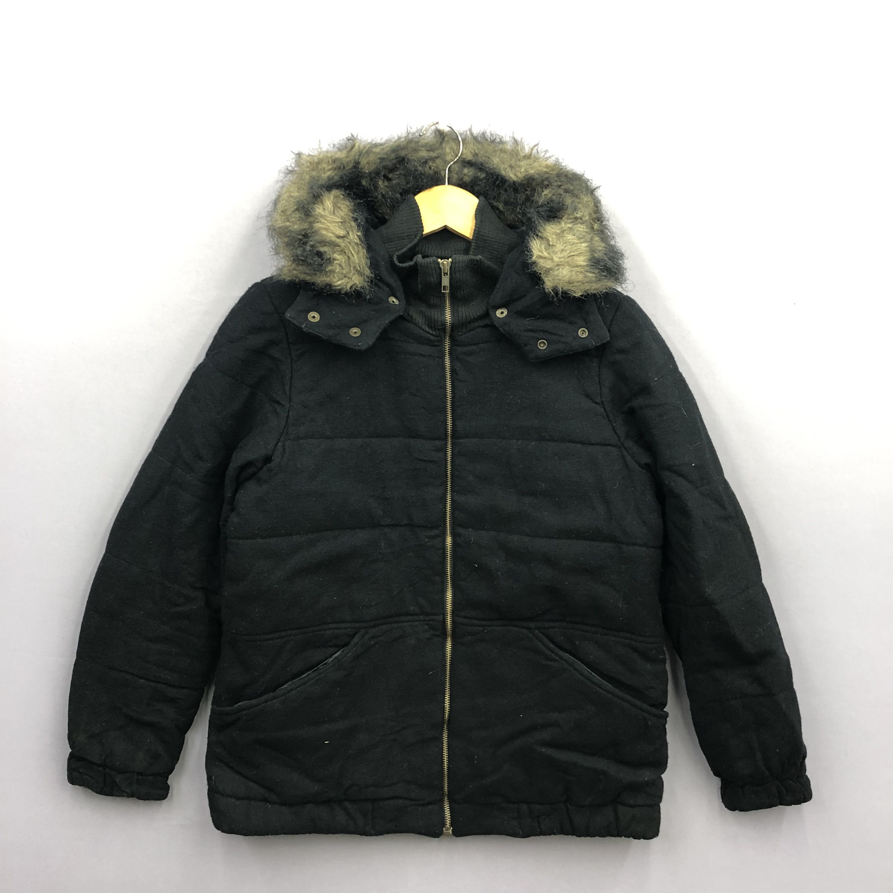 If Six Was Nine × Vintage Vintage On The Couch Shearling Puffer Wool Zipper Jacket Size S / US 4 / IT 40 - 1 Thumbnail