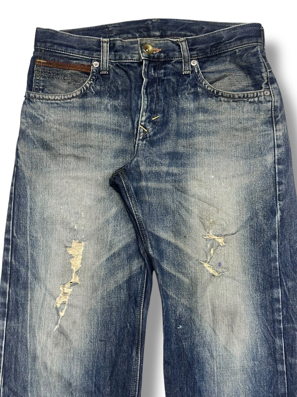 Edwin Edwin Exclusive Vintage Baggy Loose Distressed & Faded Wash Size US 34 / EU 50 - 4 Thumbnail