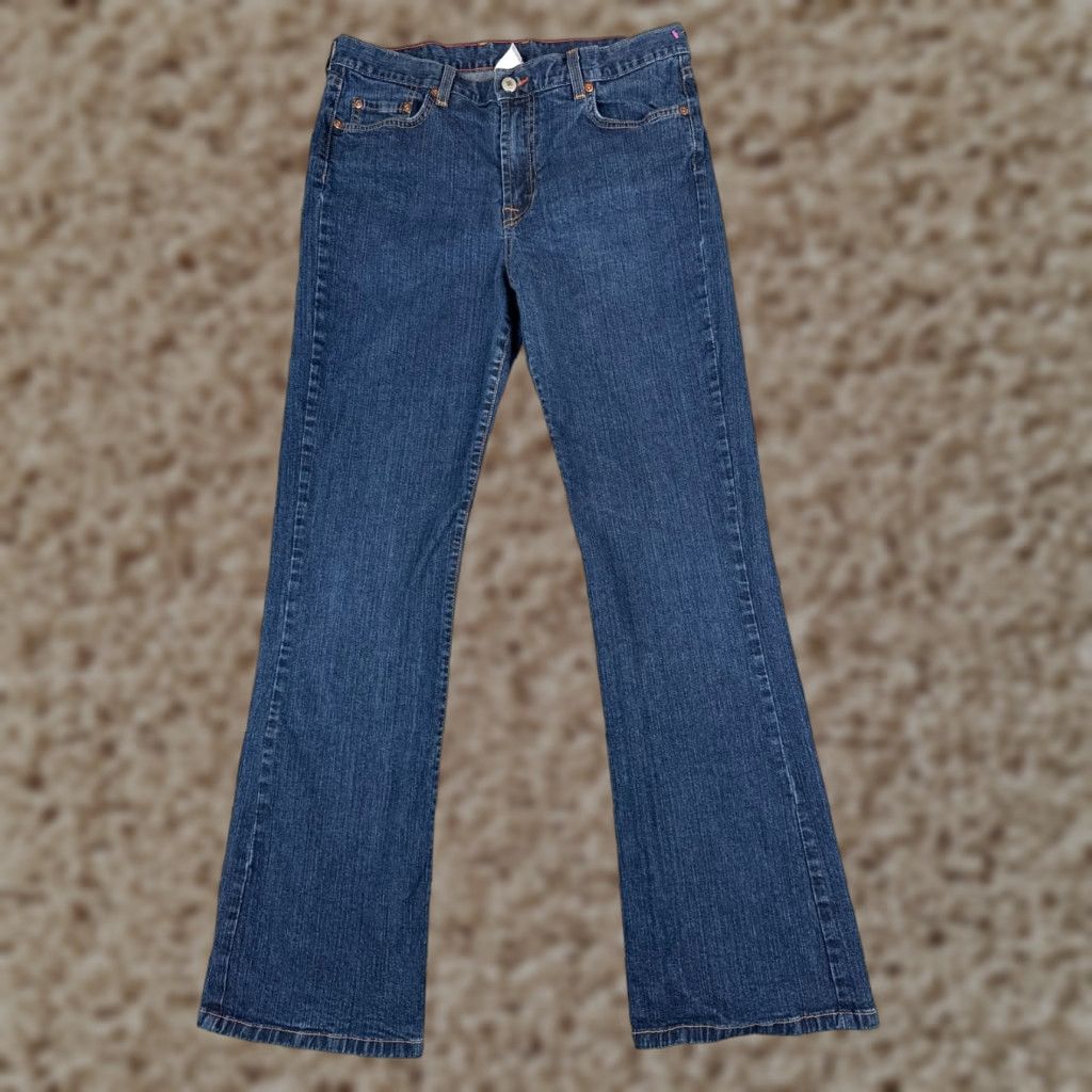 Lucky Brand VINTAGE Lucky Brand Jeans Womens 14 Blue Denim Bootcut Mid Rise 30x30 Comfort USA 5-Pocket Womens Jeans Size 36" / US 14 / IT 50 - 1 Thumbnail