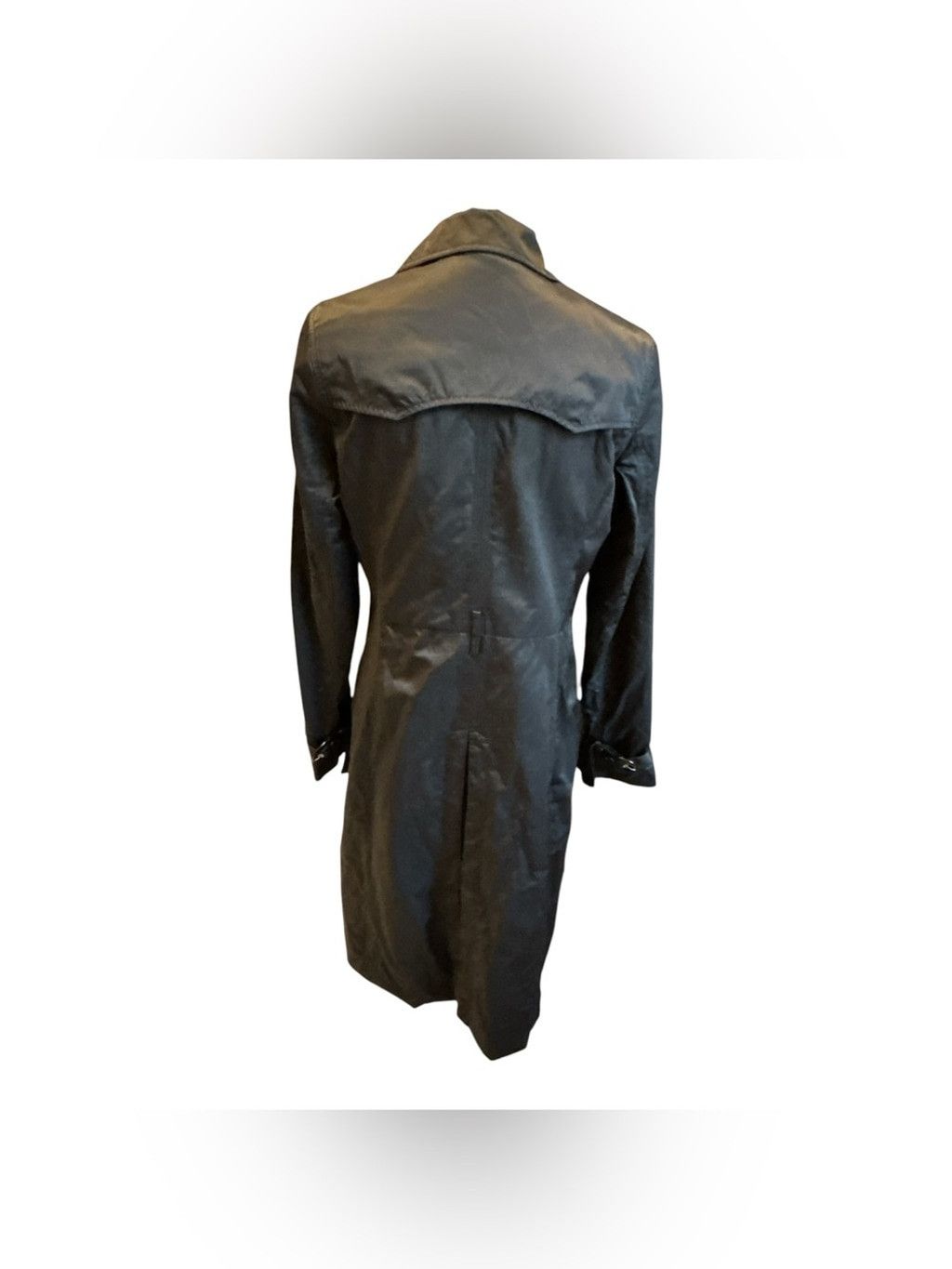 Kenneth Cole Kenneth Cole Reaction Black Single-Breasted Trench Coat- Med Size M / US 6-8 / IT 42-44 - 2 Thumbnail