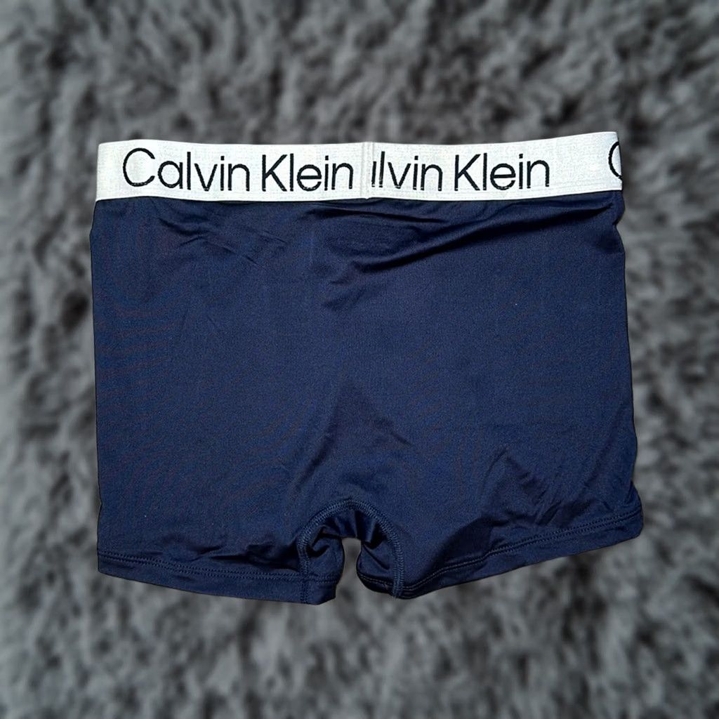 Calvin Klein Calvin Klein Boxer Brief - S - Underwear - Men - Regular - Microfiber - Blue - Small Size 36R - 1 Thumbnail