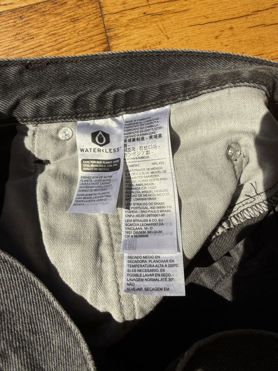 Levi's washed black levis silver tab loose fit jeans Size US 32 / EU 48 - 5 Thumbnail