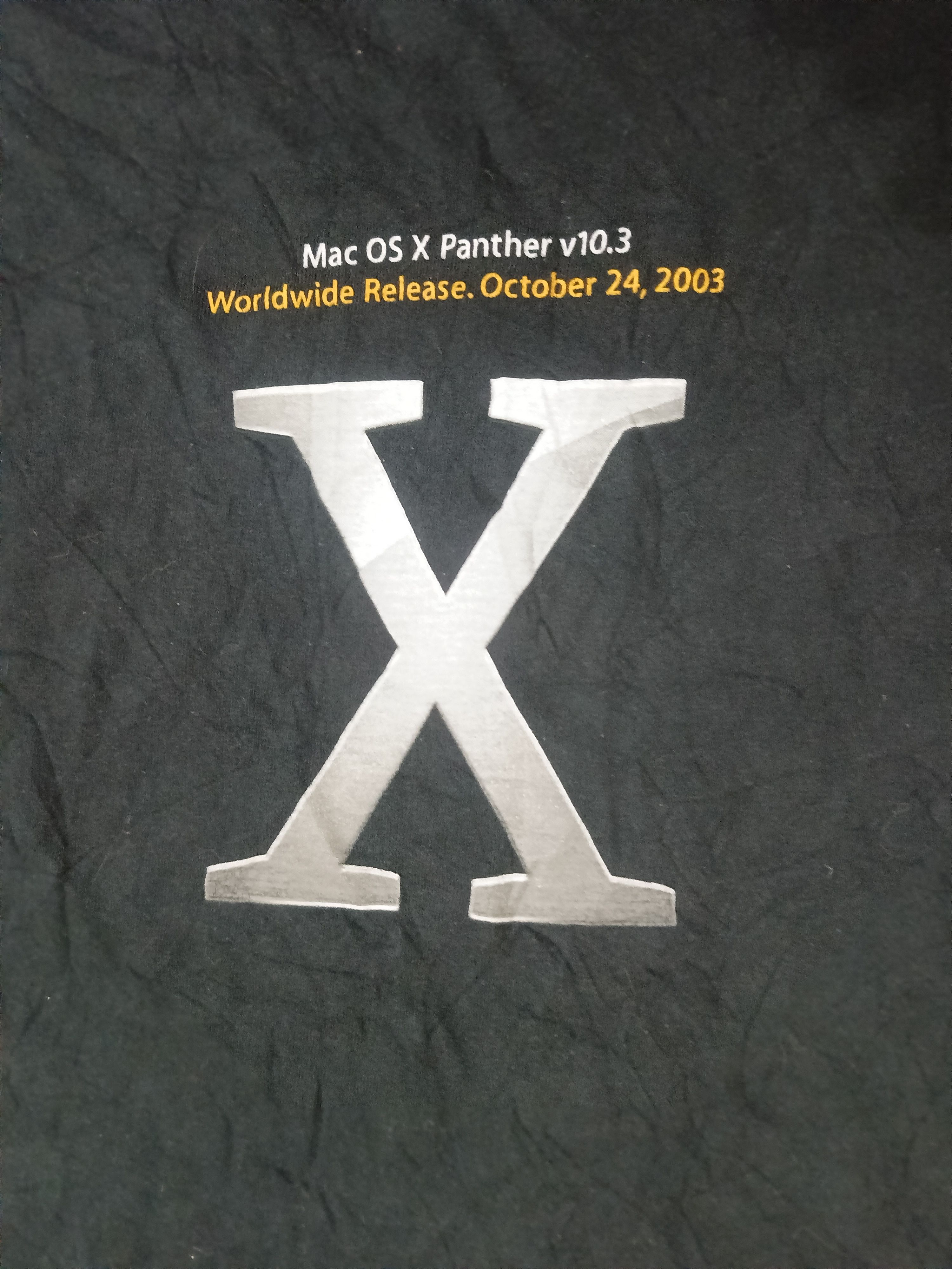 Vintage Mac OS X Panther v10.3 Apple t shirt Hanes Tag Size US L / EU 52-54 / 3 - 4 Thumbnail