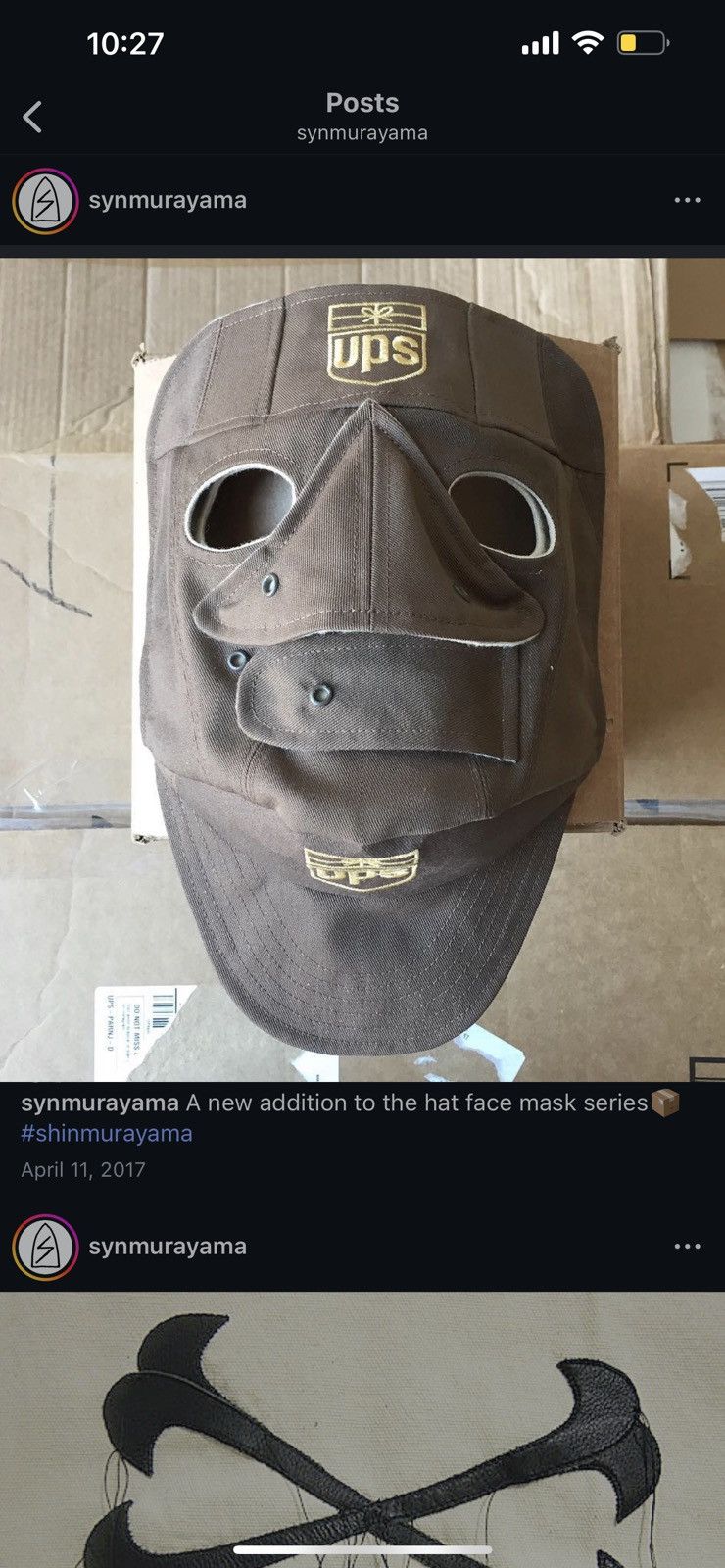 Other Shin Murayama 1/1 UPS Mask Circa 2017 Size ONE SIZE - 3 Thumbnail