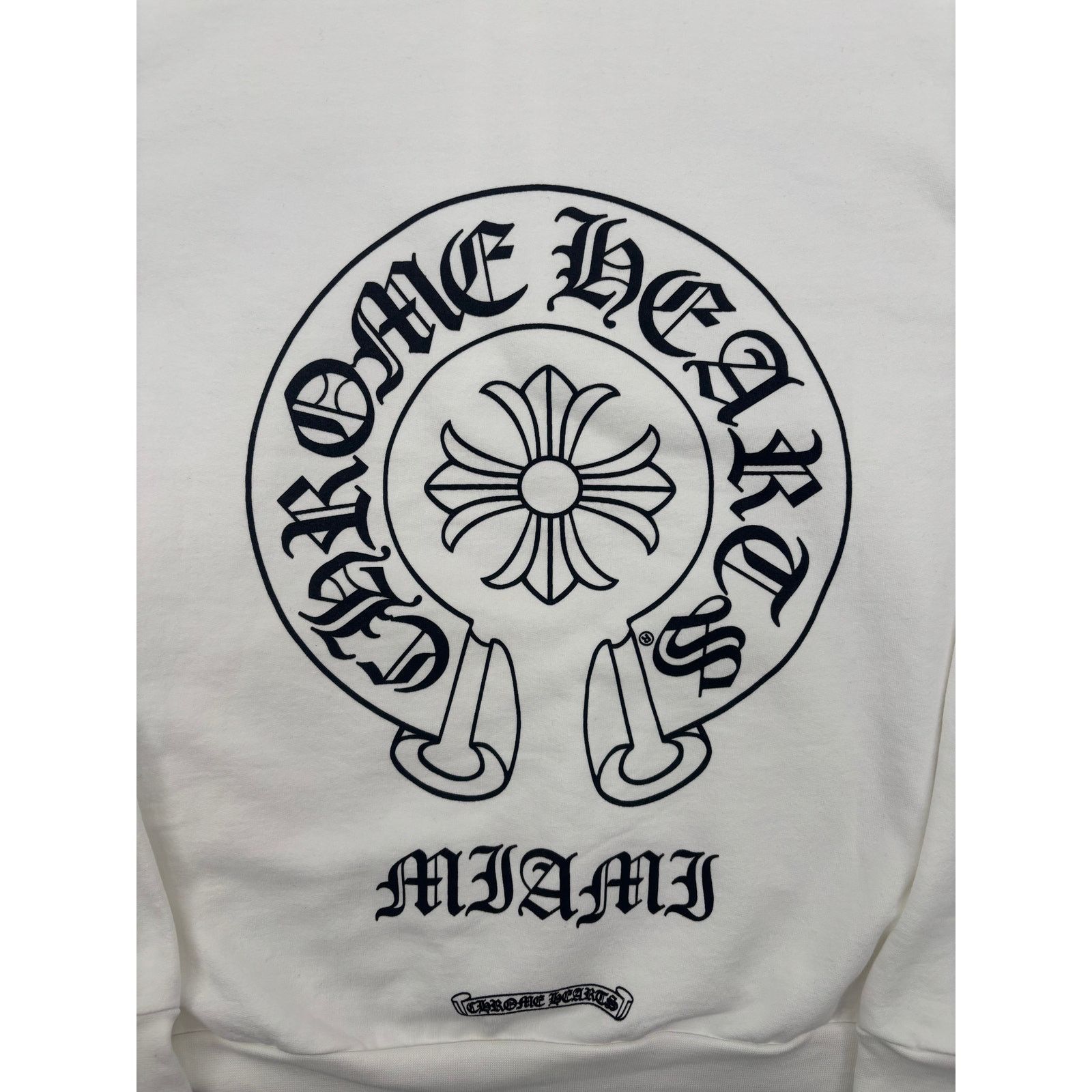 Chrome Hearts Chrome Hearts Miami Horseshoe Logo White Hoodie Size Large Size US L / EU 52-54 / 3 - 2 Thumbnail