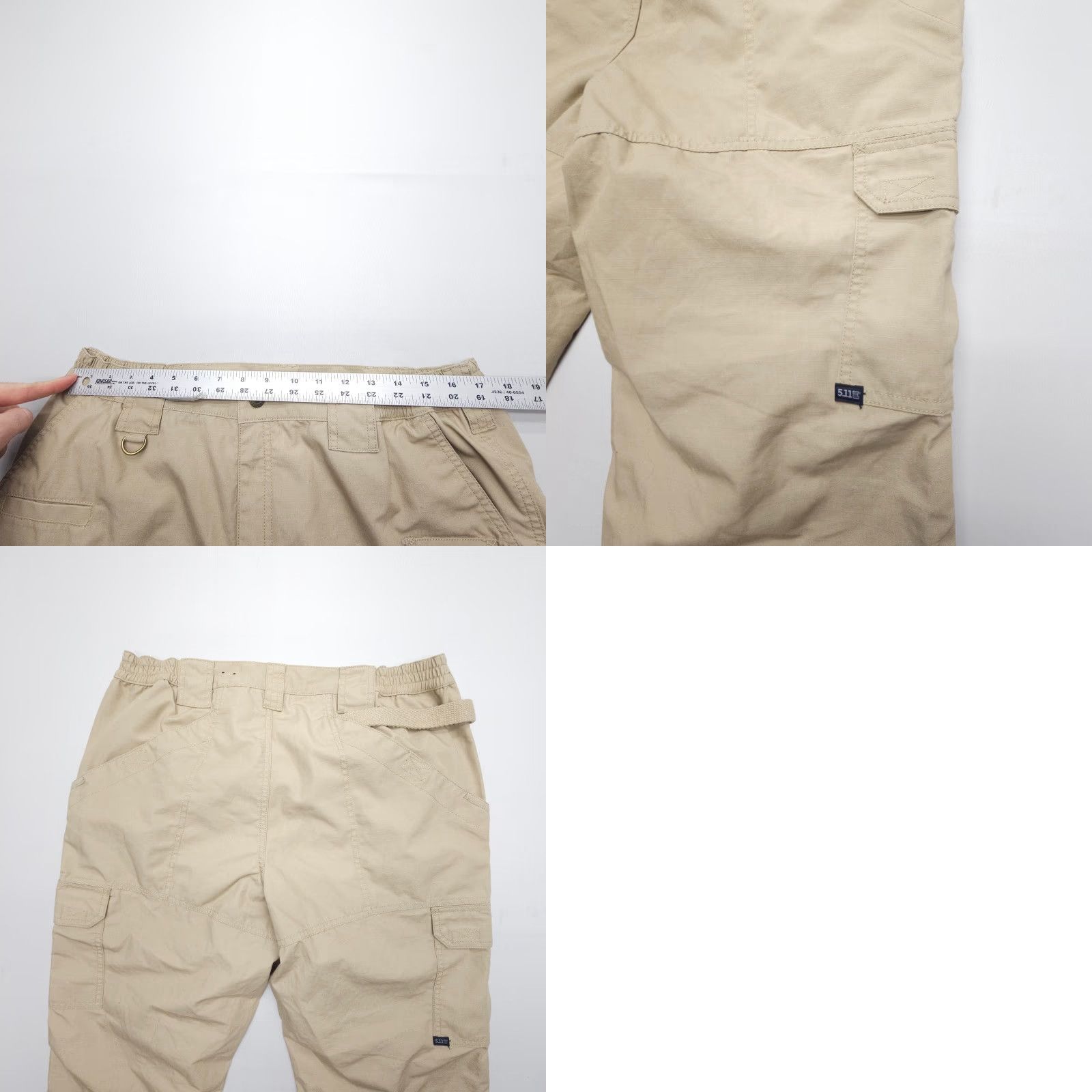 Vintage 5.11 Tactical Taclite Pro Ripstop Pants Size 16 Tan Cargo Utility Workwear Womens Size 38" / US 16 / IT 52 - 8 Thumbnail