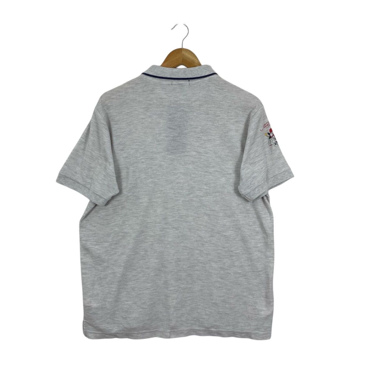 Ed Hardy Ed Hardy Vintage Y2K Love Kills Slowly Polo Grey Size L Size US L / EU 52-54 / 3 - 2 Thumbnail