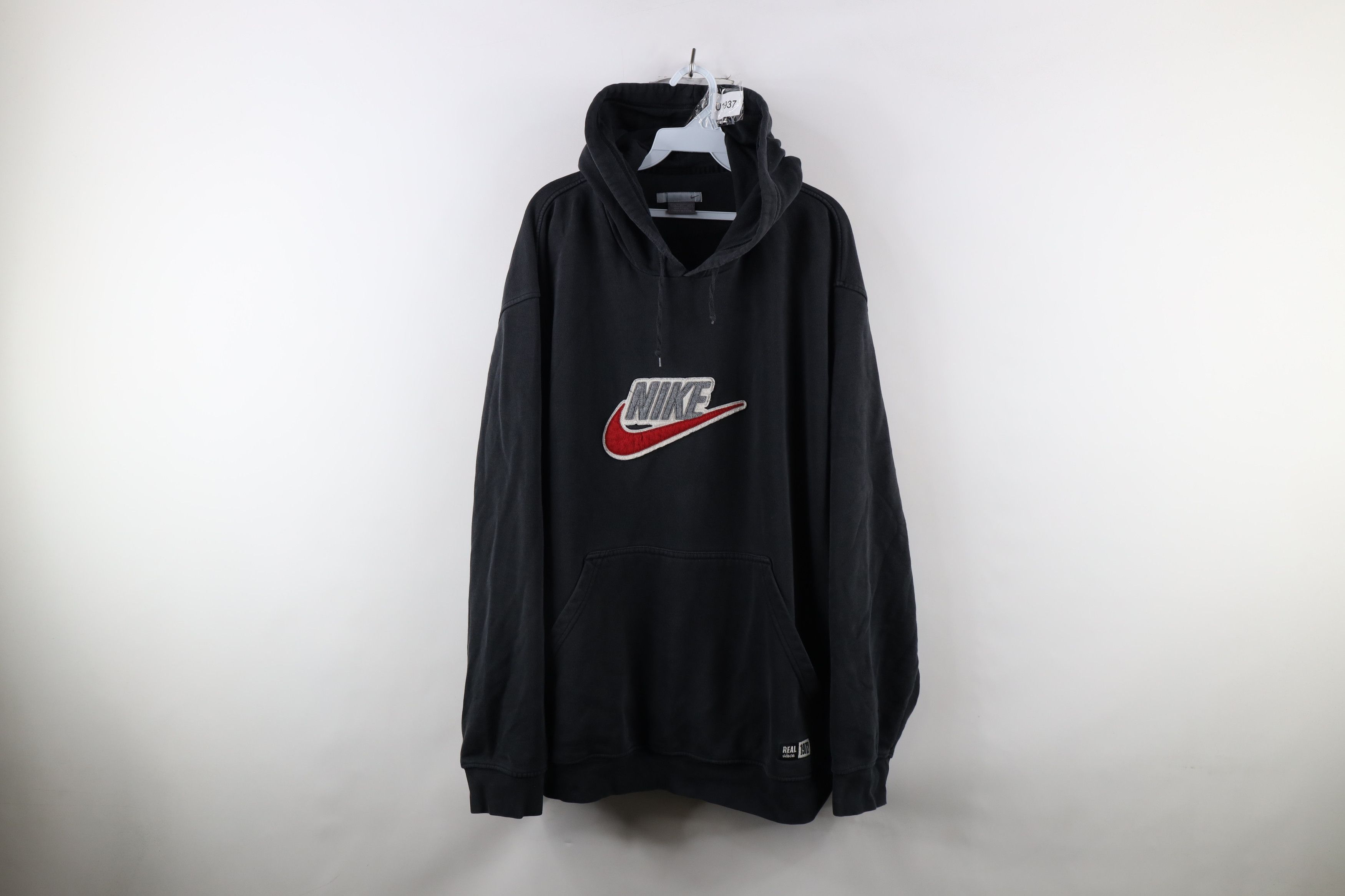 Nike Vintage Nike Logo Travis Scott Center Swoosh Hoodie Black Size US XXL / EU 58 / 5 - 1 Thumbnail