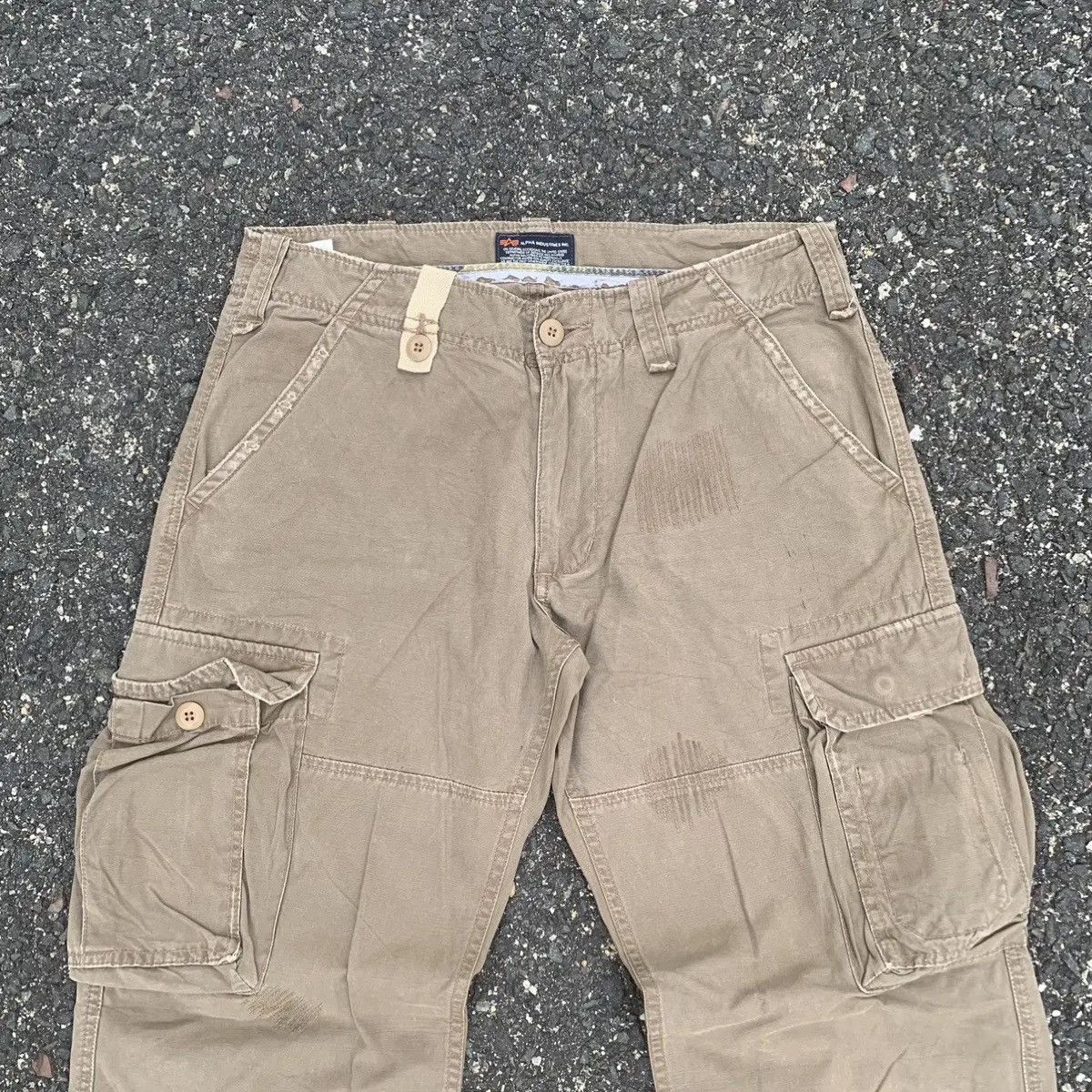 Jungles STEALS💥JAPANESE VINTAGE UTILITY ALPHA INDUSTRY CARGO PANTS Size US 32 / EU 48 - 2 Thumbnail