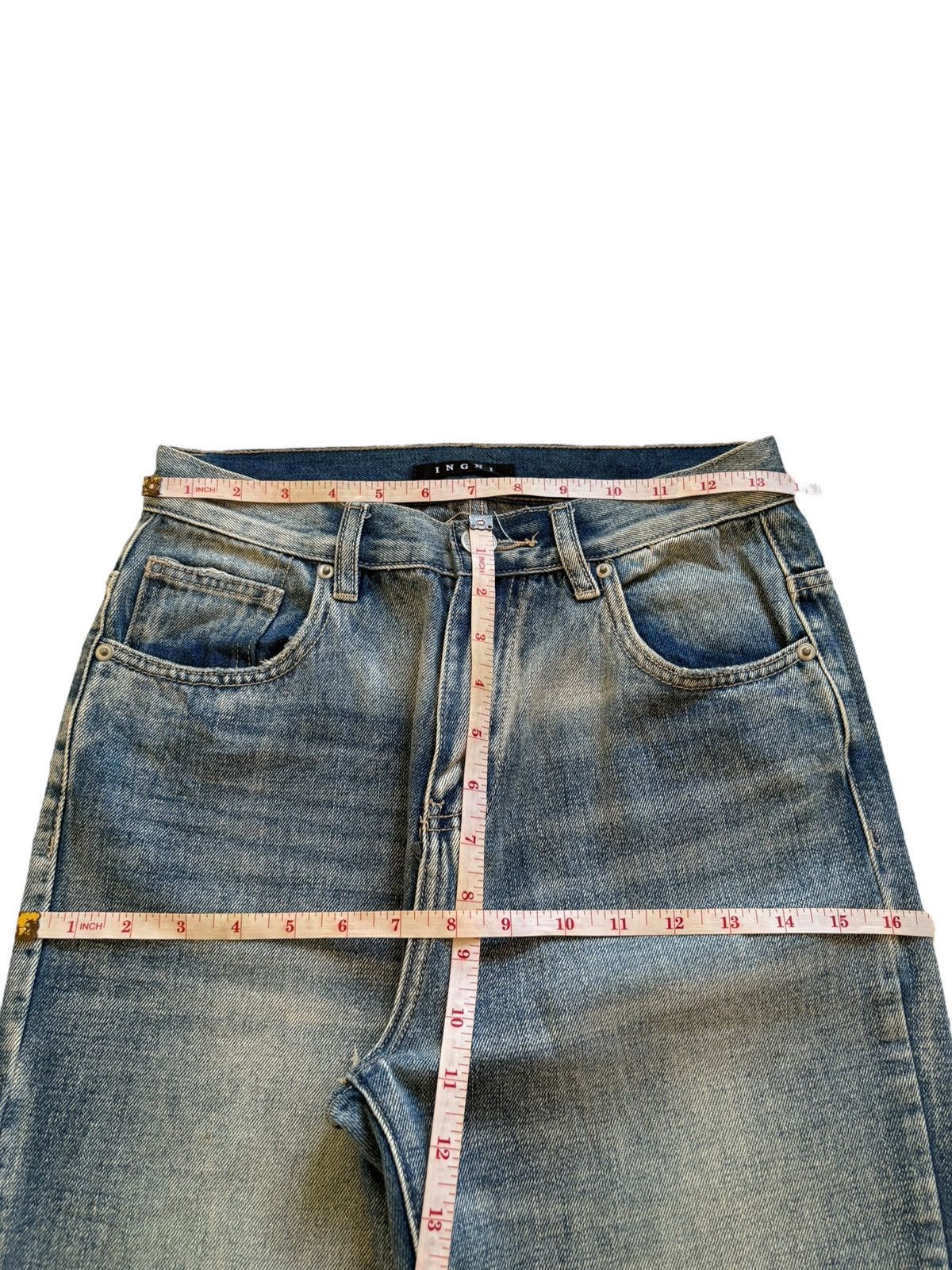 Japanese Brand Vintage Japanese Brand Mud Wash Ripped Flare Jeans Size US 27 - 13 Thumbnail