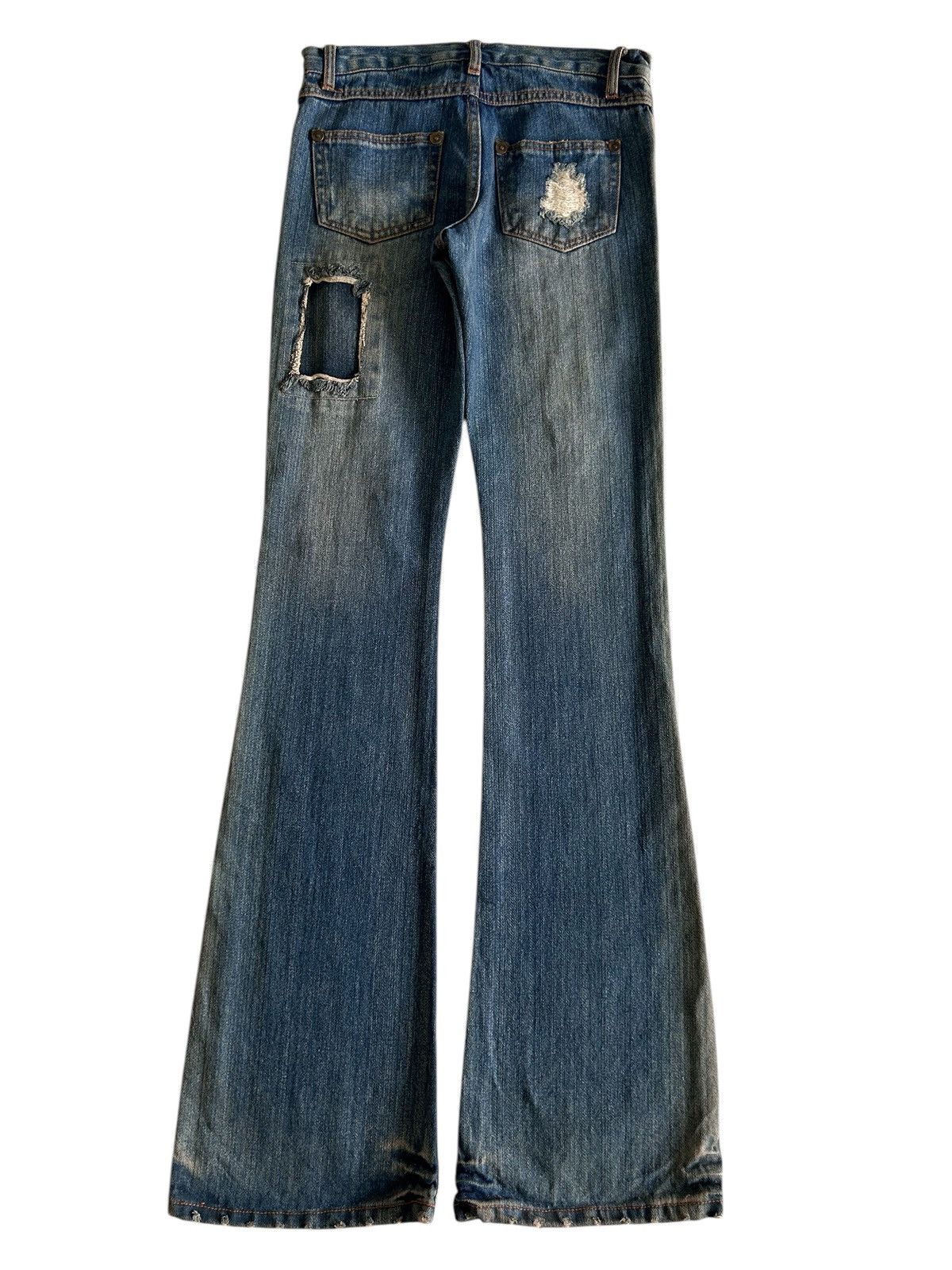 Japanese Brand × Vintage Vintage Japanese ROSA JEANS Patches Distressed Flare Denim Size US 27 - 3 Thumbnail