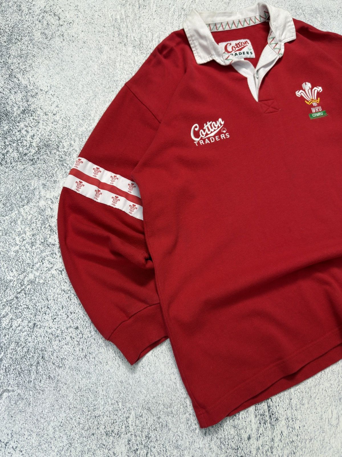 Cotton Traders Vintage 1995-97 Wales Rugby Union Home Long Sleeve Shirt Size US XL / EU 56 / 4 - 2 Thumbnail