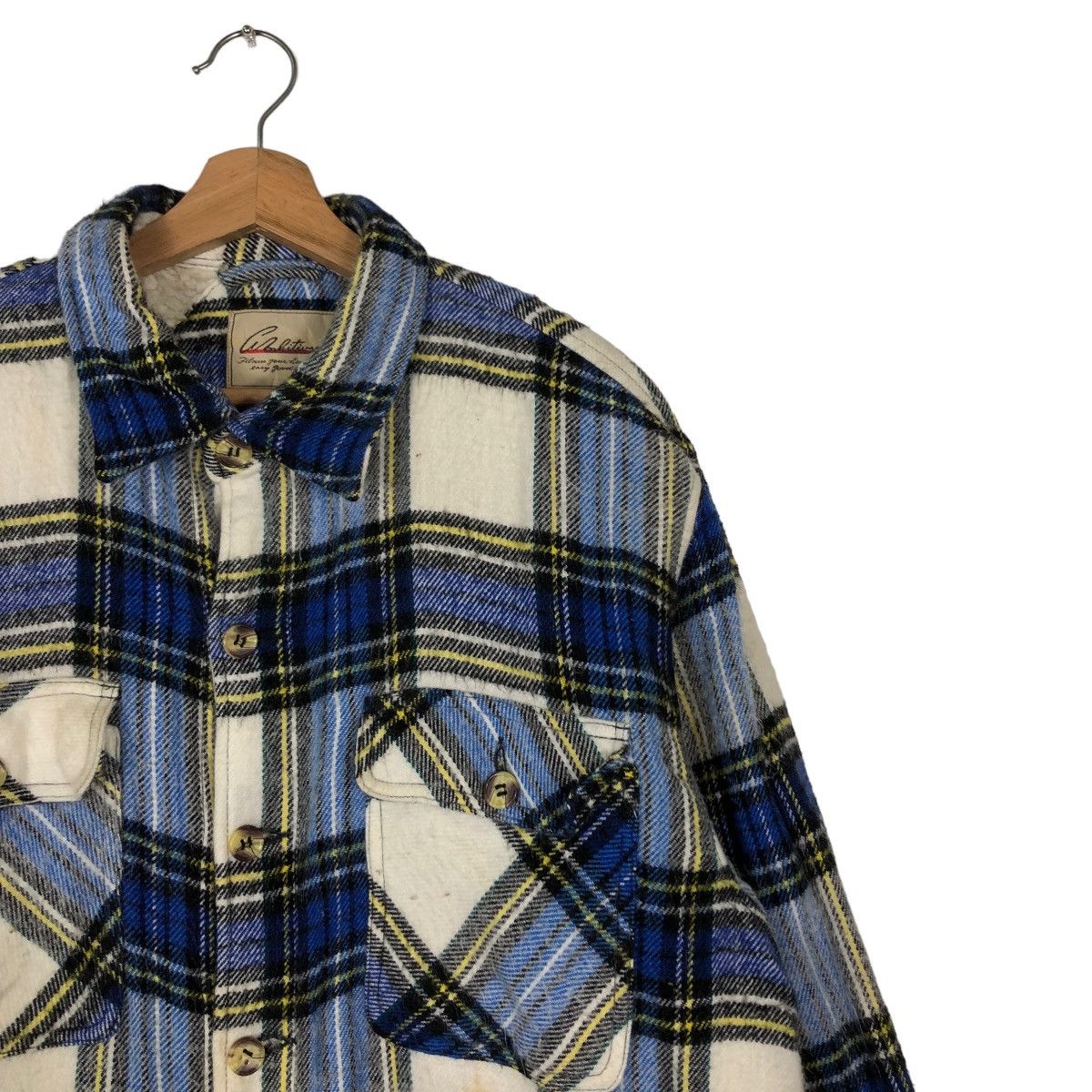 Flannel 🔥Tartan Design Check Flannel Jacket Japan Made Size US L / EU 52-54 / 3 - 6 Thumbnail